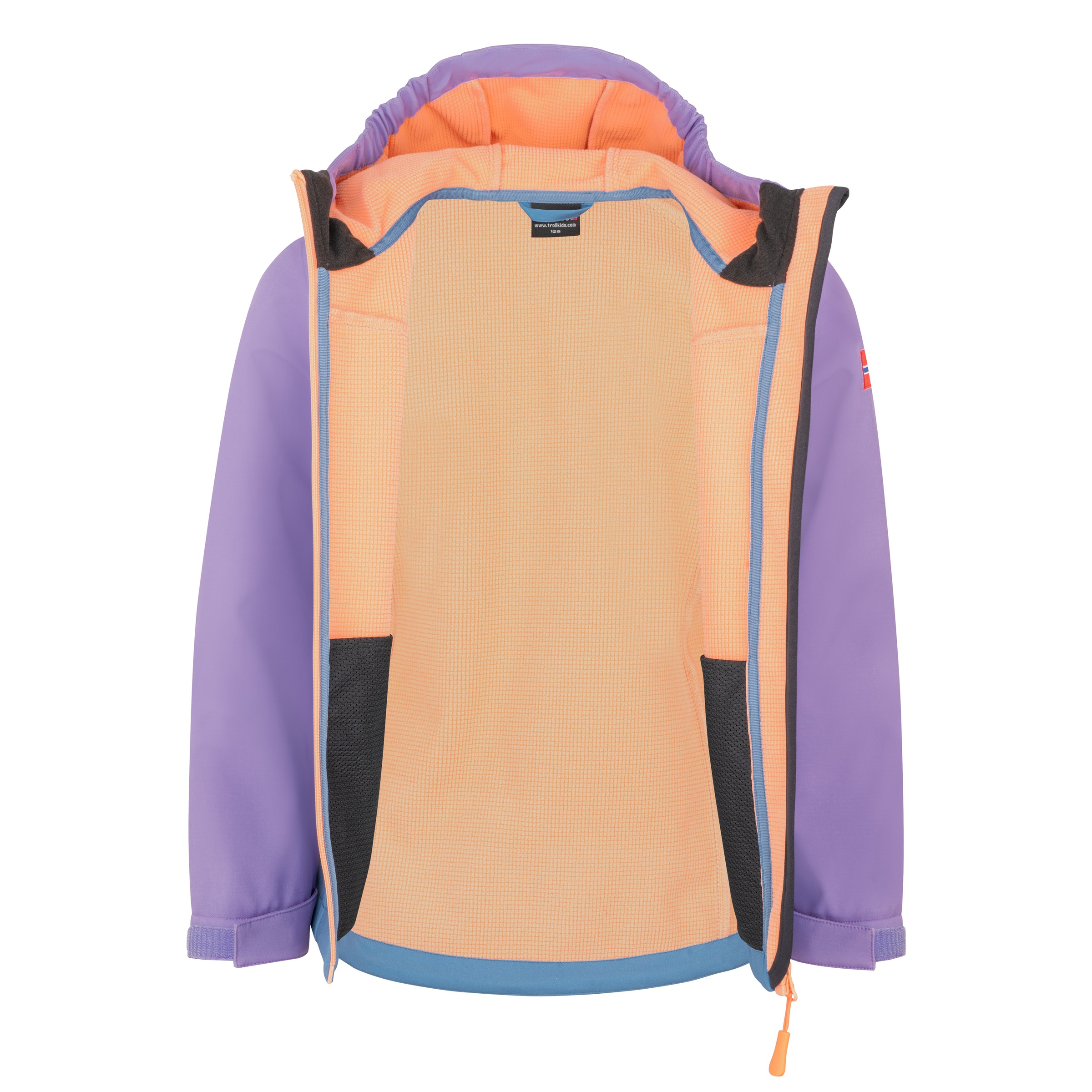Thumbnail - TROLLKIDS Softshelljacke "GIRLS KRISTIANSAND JACKET XT" für Trekking und sportliche Aktivitäten, wasserabweisend