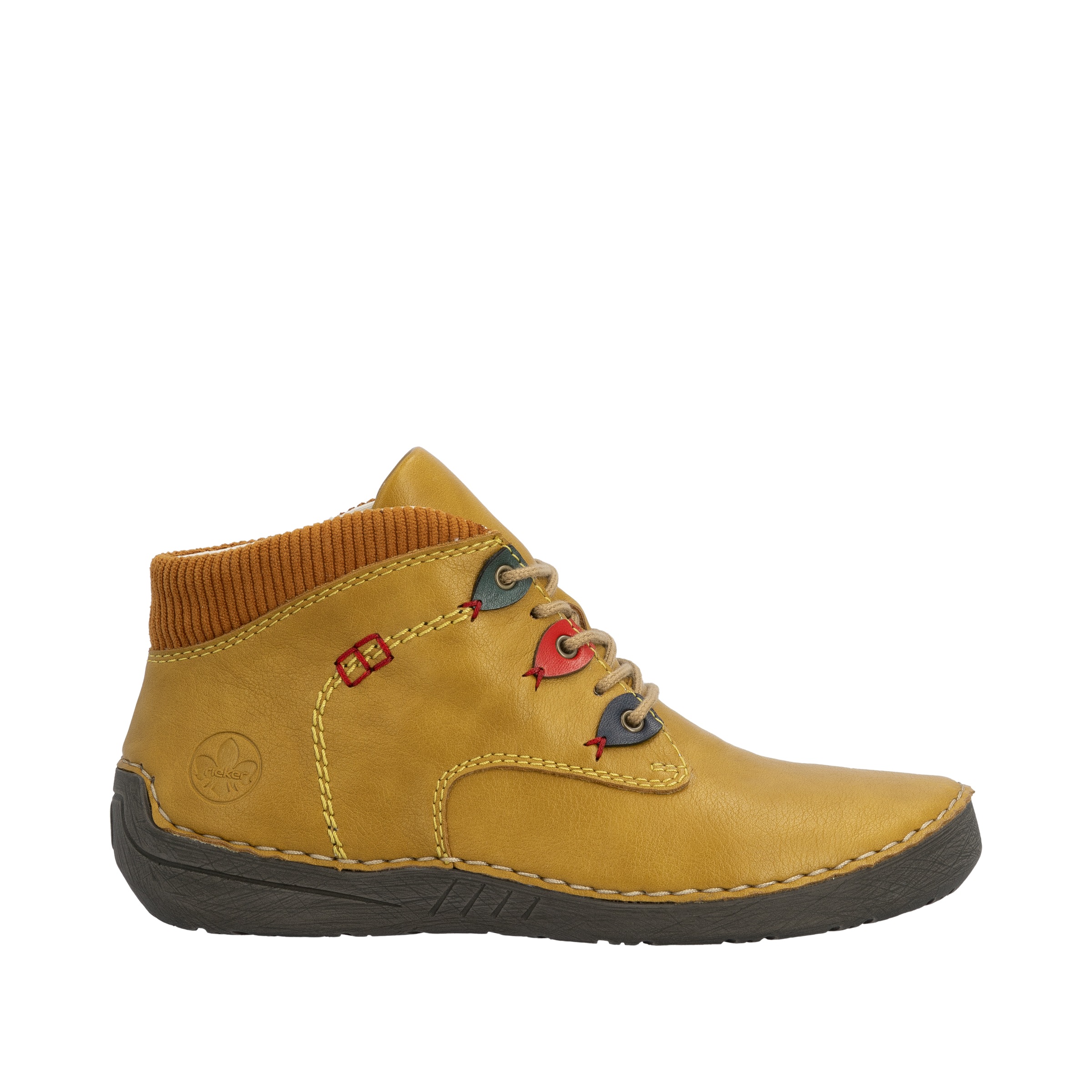 Rieker Schnürboots, Stiefelette, High Top Sneaker mit Innenreißverschluss