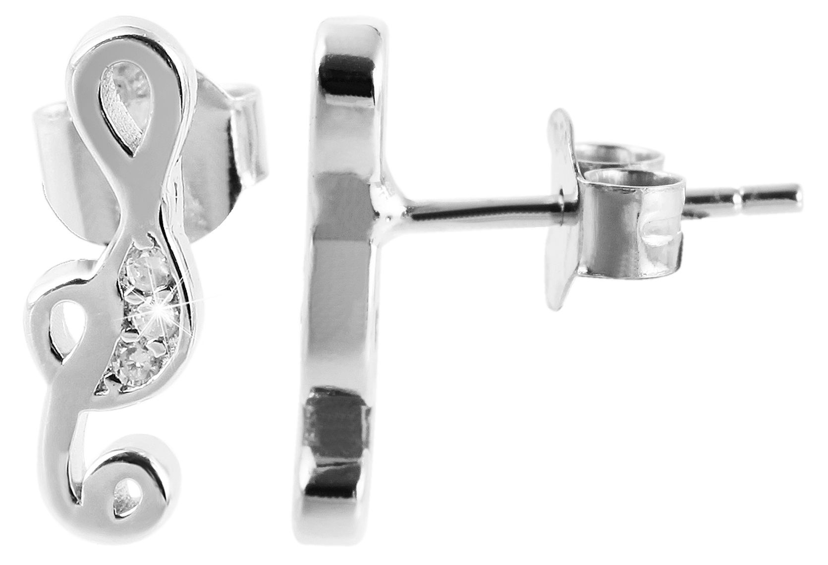 Adelia´s Paar Ohrhänger »Damen Ohrringe – Ohrstecker aus 925 Silber mit Zirkonia« Perfekt als Geschenk zum einen besonderen Tag