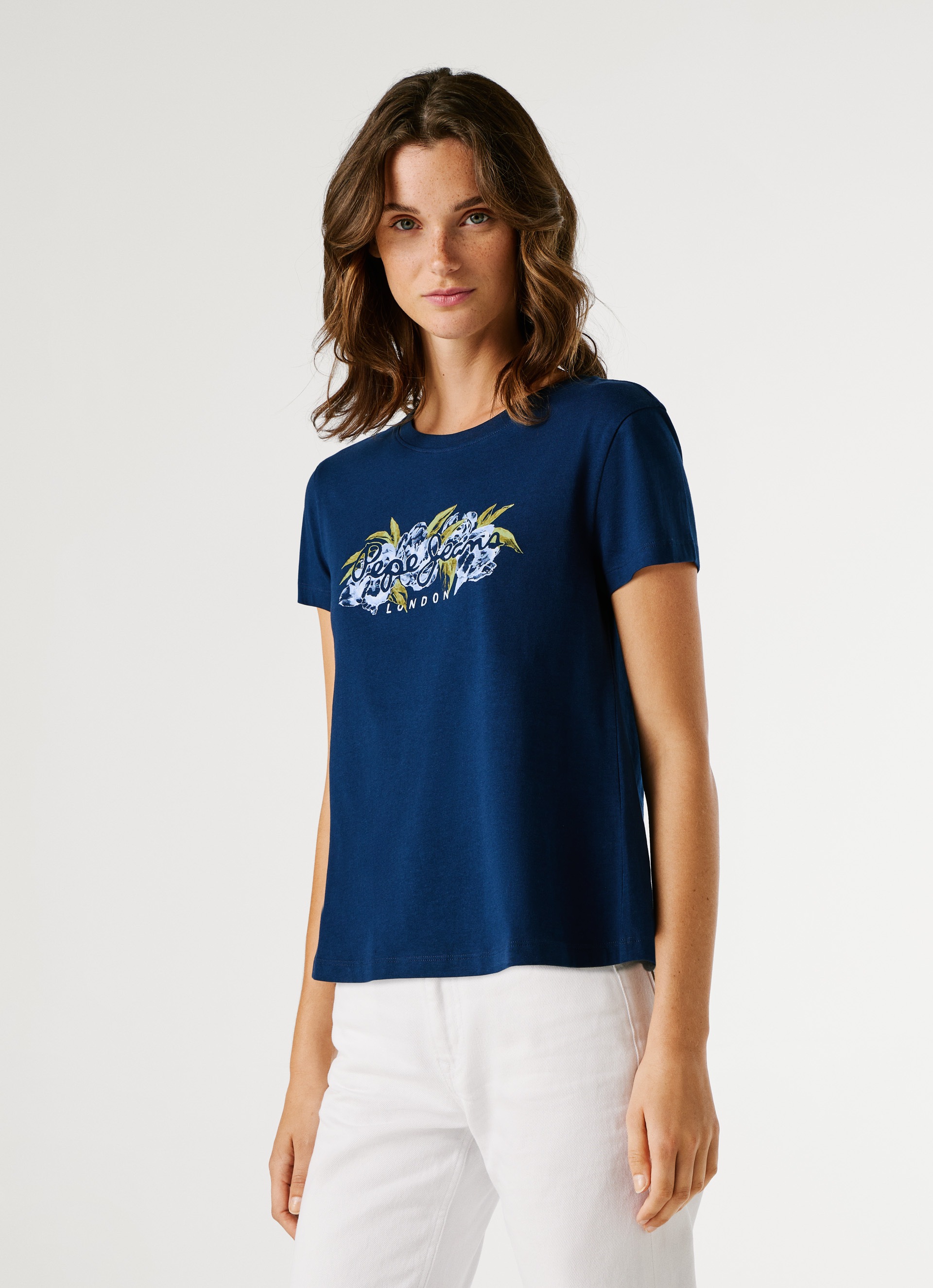 Pepe Jeans T-Shirt "MAHINA" mit floralem Print günstig online kaufen