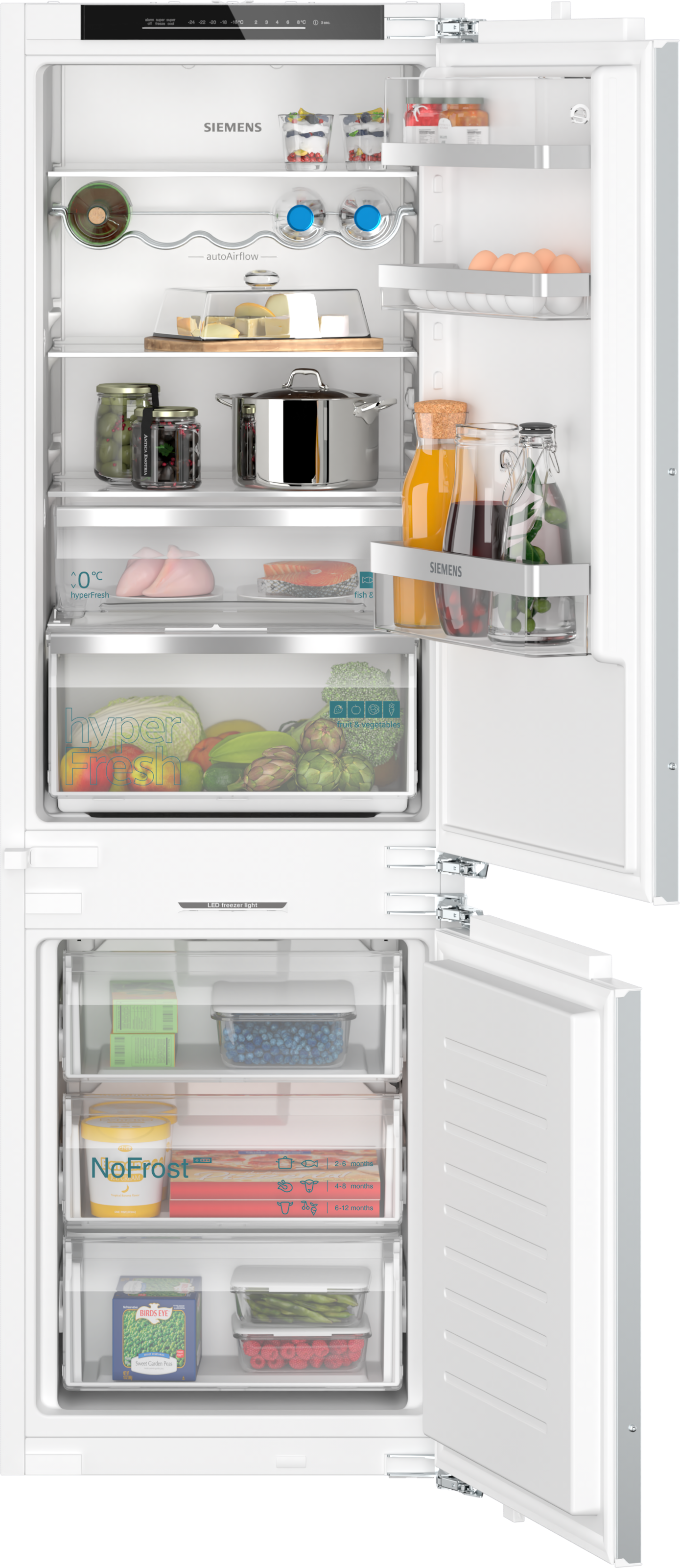 SIEMENS Einbaukühlgefrierkombination iQ500 "KI86NADD0" 177,2 cm hoch 55,8 c günstig online kaufen