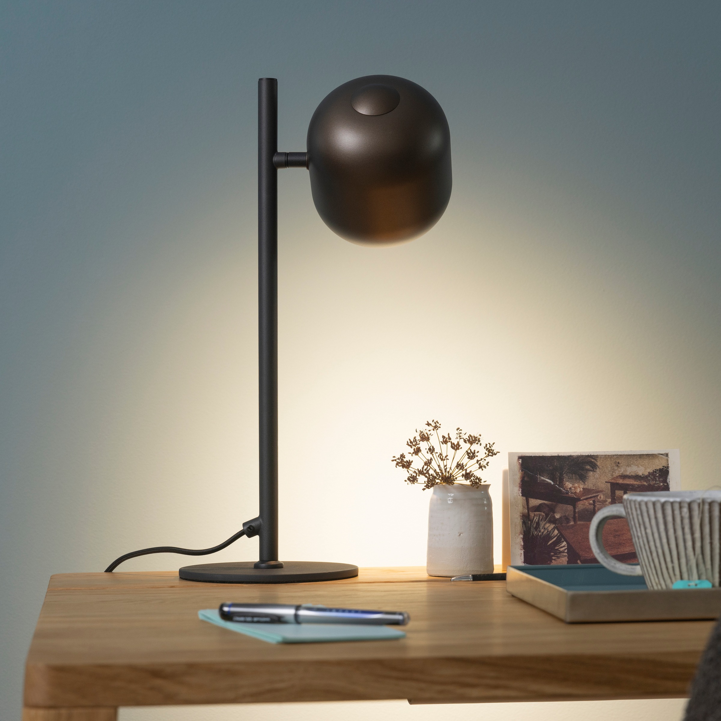 Brilliant Tischleuchte »Jane« GU10 1 Stk. H 42 cm, GU10 Fassung, schwenkbar, Metall, schwarz braun