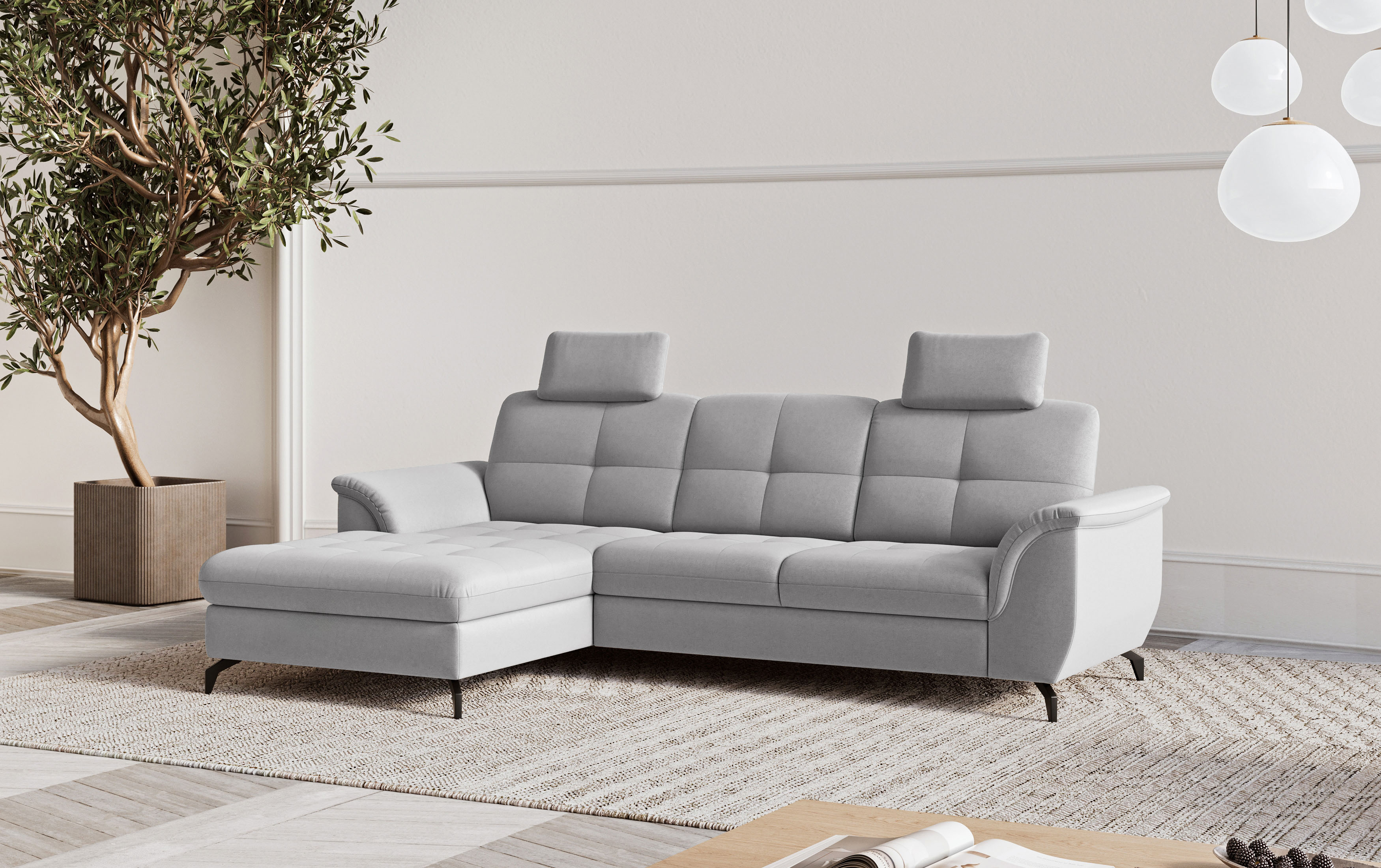 sit&more Ecksofa "Zora" wahlweise mit Schlaffunktion und Bettkasten