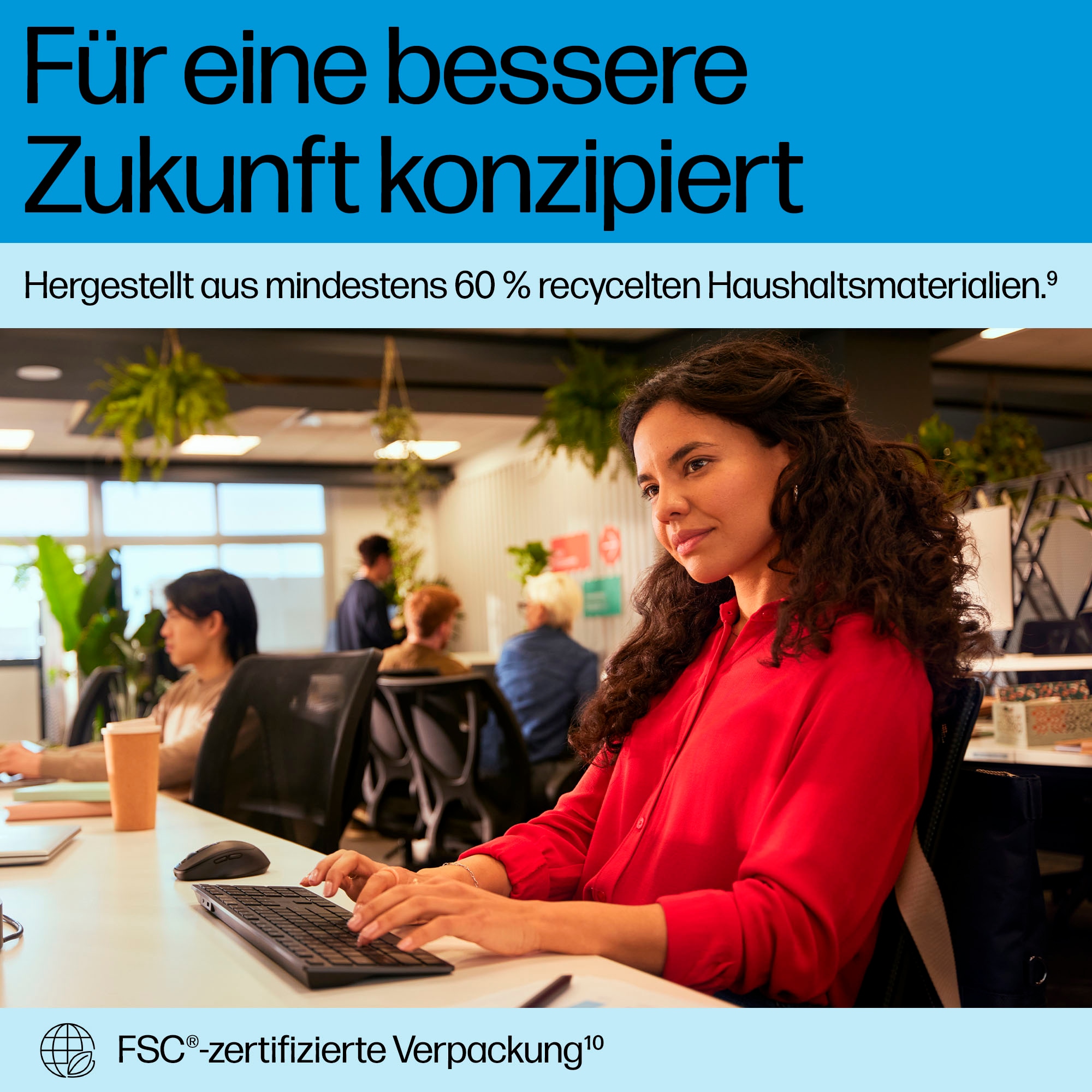 HP Tastatur- und Maus-Set »720 Kombo mit wiederaufladbarer kabelloser Tastatur und Maus«