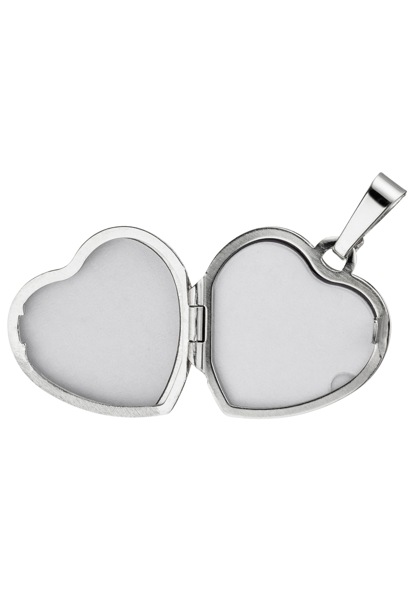 JOBO Medallionanhänger »Kleines Medaillon Herz 19 mm« ()  925 Silber für 4 Fotos