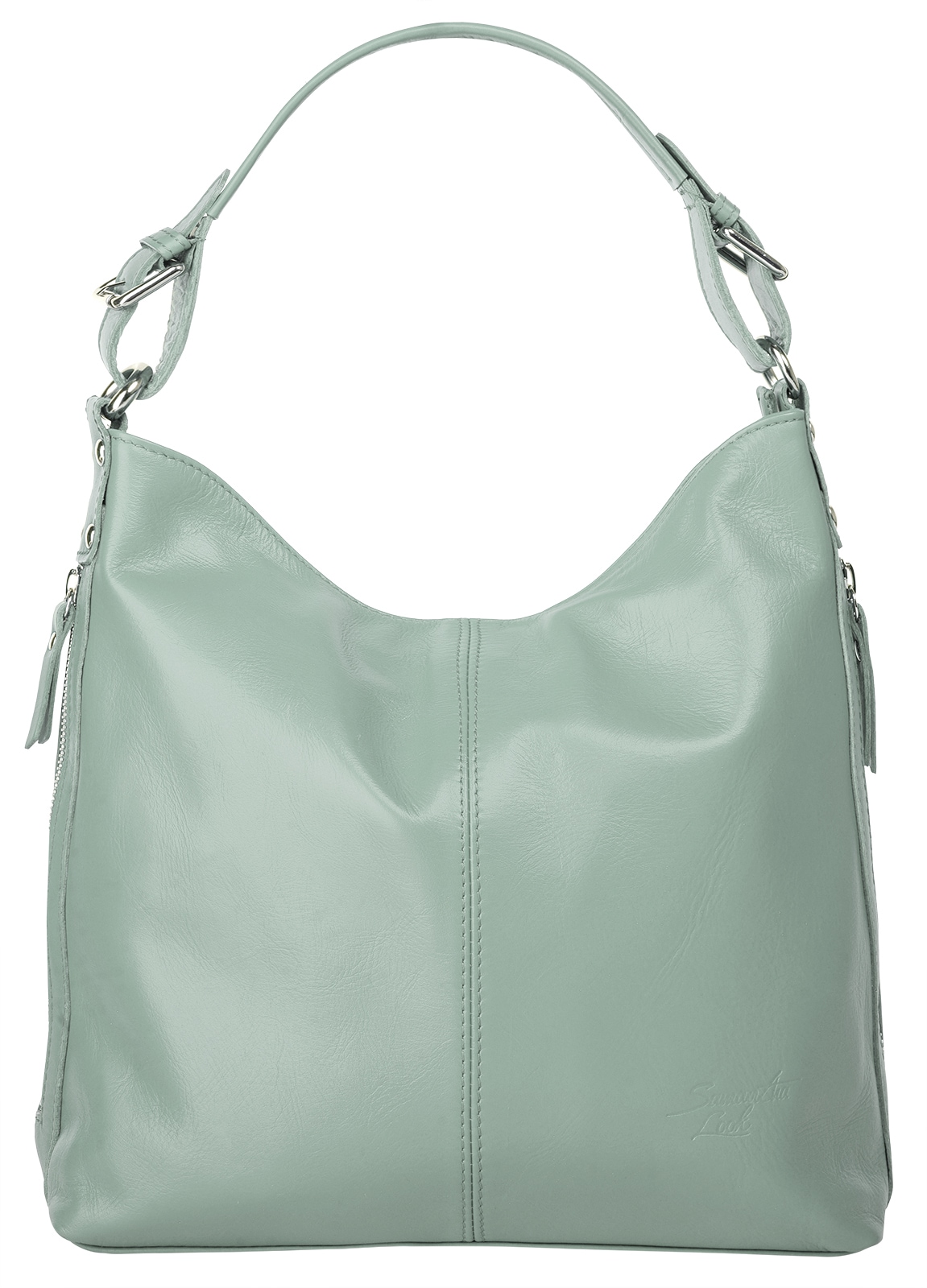 Samantha Look Henkeltasche echt Leder Made in Italy