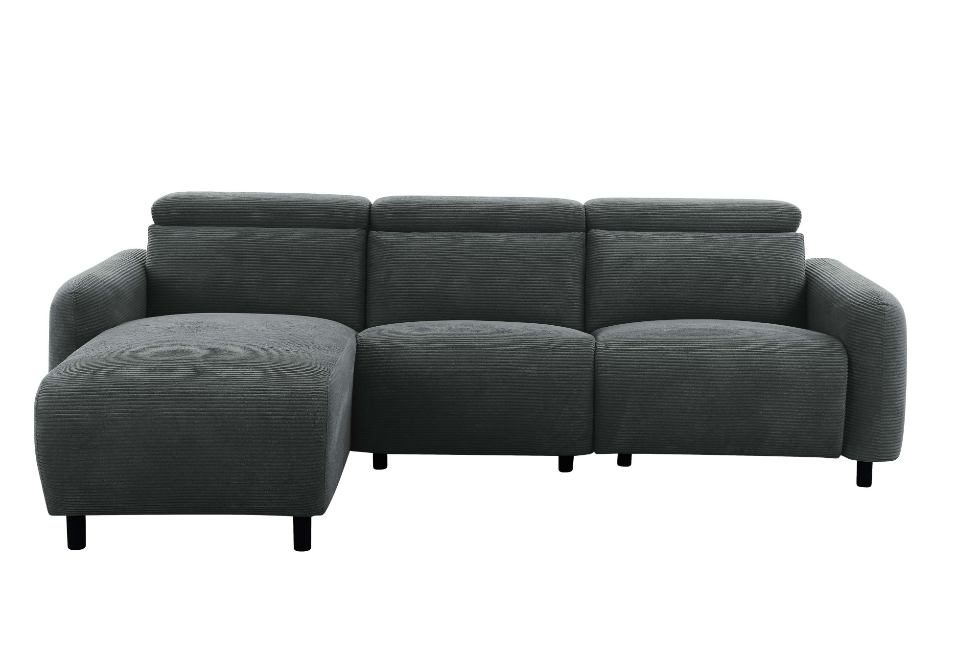 Home affaire Ecksofa "SKAANE in Cord, L-Form, 274 cm, manuelle u. elektrisc günstig online kaufen
