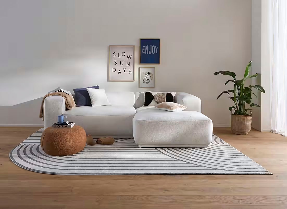 s.Oliver Ecksofa »EMMERIK Designersofa, L-Form mit Wellenfederung, B/T/H: 260/155/73 cm« hoher Sitzkomfort, gemütlich und modern, auch in Cord