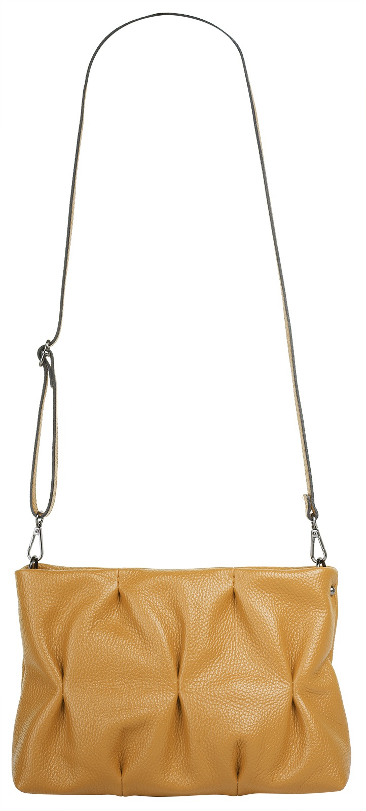 Cluty Umhängetasche, echt Leder, Made in Italy