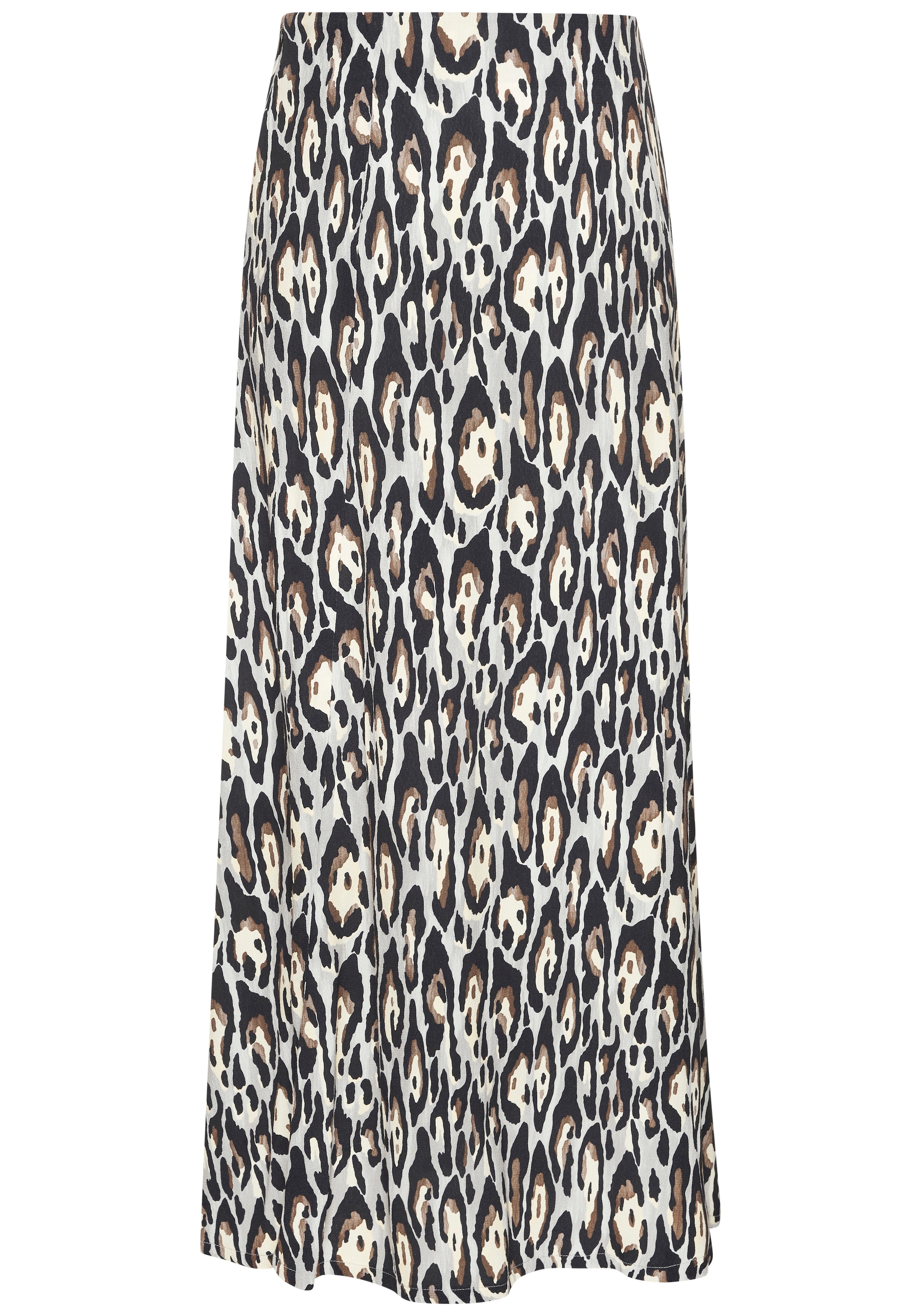 LASCANA Midirock mit Alloverdruck, Sommerrock aus Webware