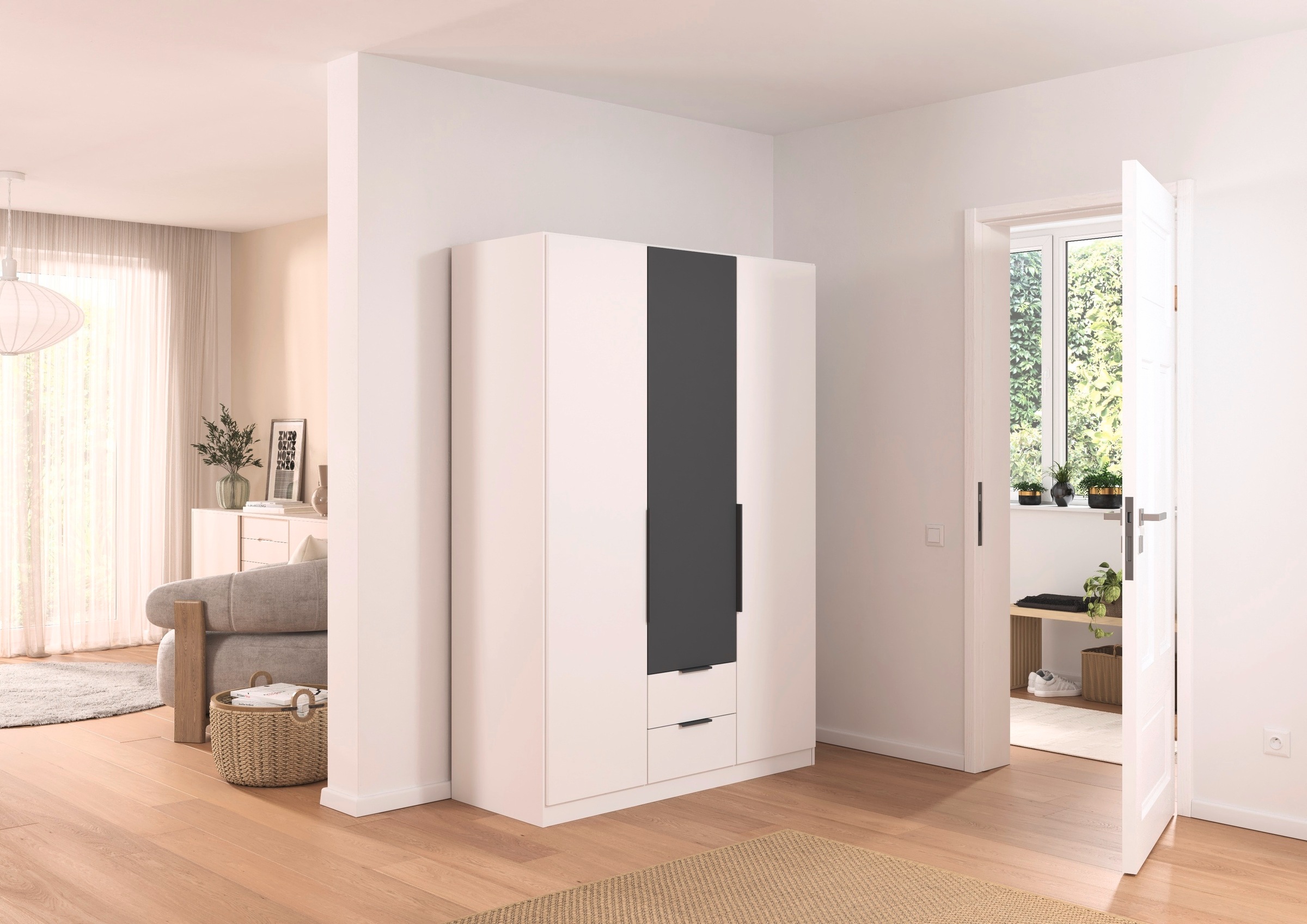 rauch Drehtürenschrank "Kleiderschrank Schrank Garderobe KREFELD optional m günstig online kaufen
