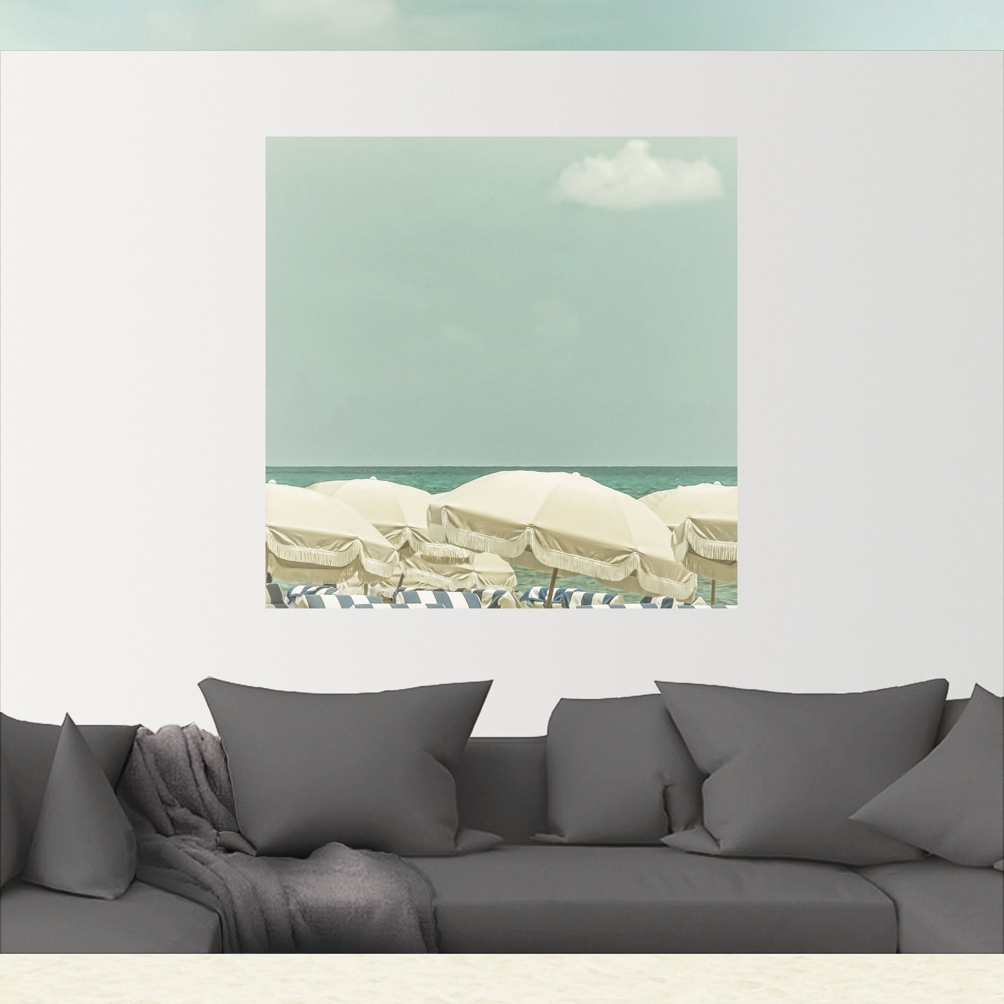 Artland Wandfolie »Vintage Strandidylle«, Strandbilder, (1 St.), selbstklebend