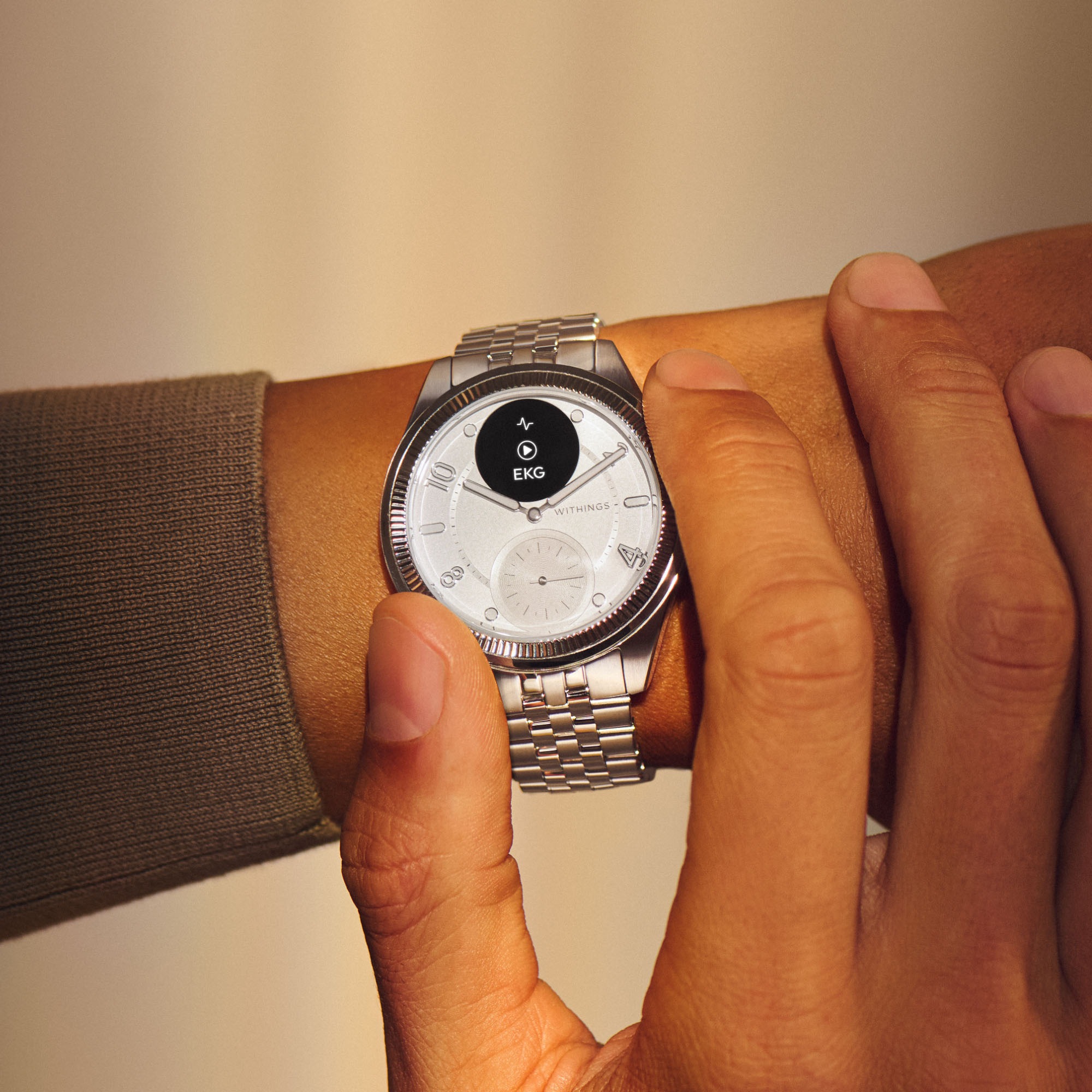 Withings Smartwatch »ScanWatch Nova Brilliant Edition 39mm«, (1.6 cm / 0.63 Zoll),)