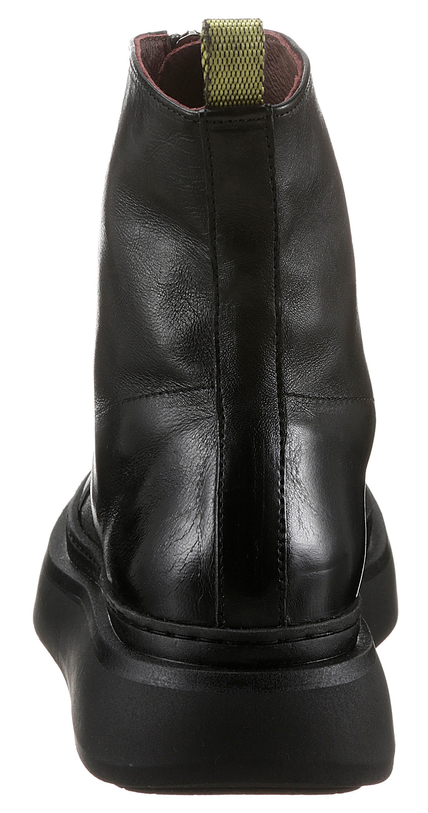 biker boots mit reissverschluss vorne