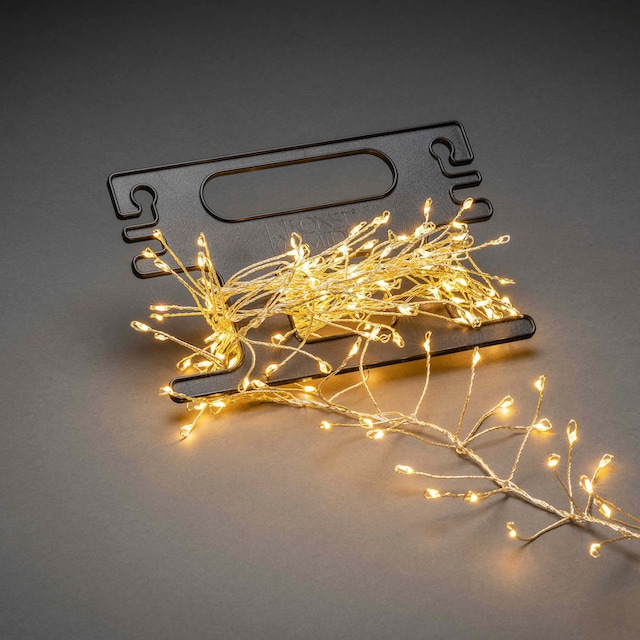 KONSTSMIDE LED-Lichterkette »Weihnachtsdeko aussen«, 200 St.-flammig, Micro  LED Büschellichterkette Cluster, mit Aufroller, 200 Dioden kaufen | BAUR
