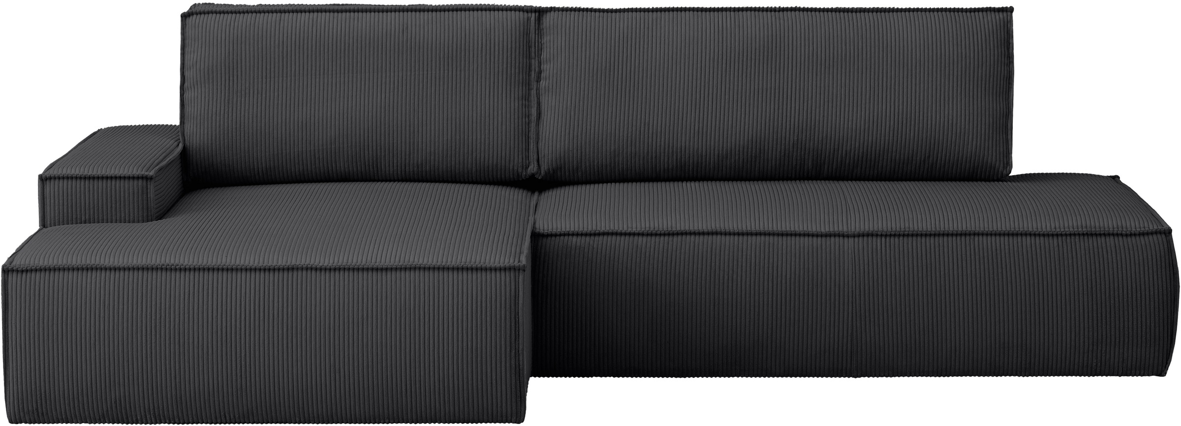 Home affaire Ecksofa "SHERWOOD, Schlafsofa in L-Form offen (275cm), Cord, L günstig online kaufen