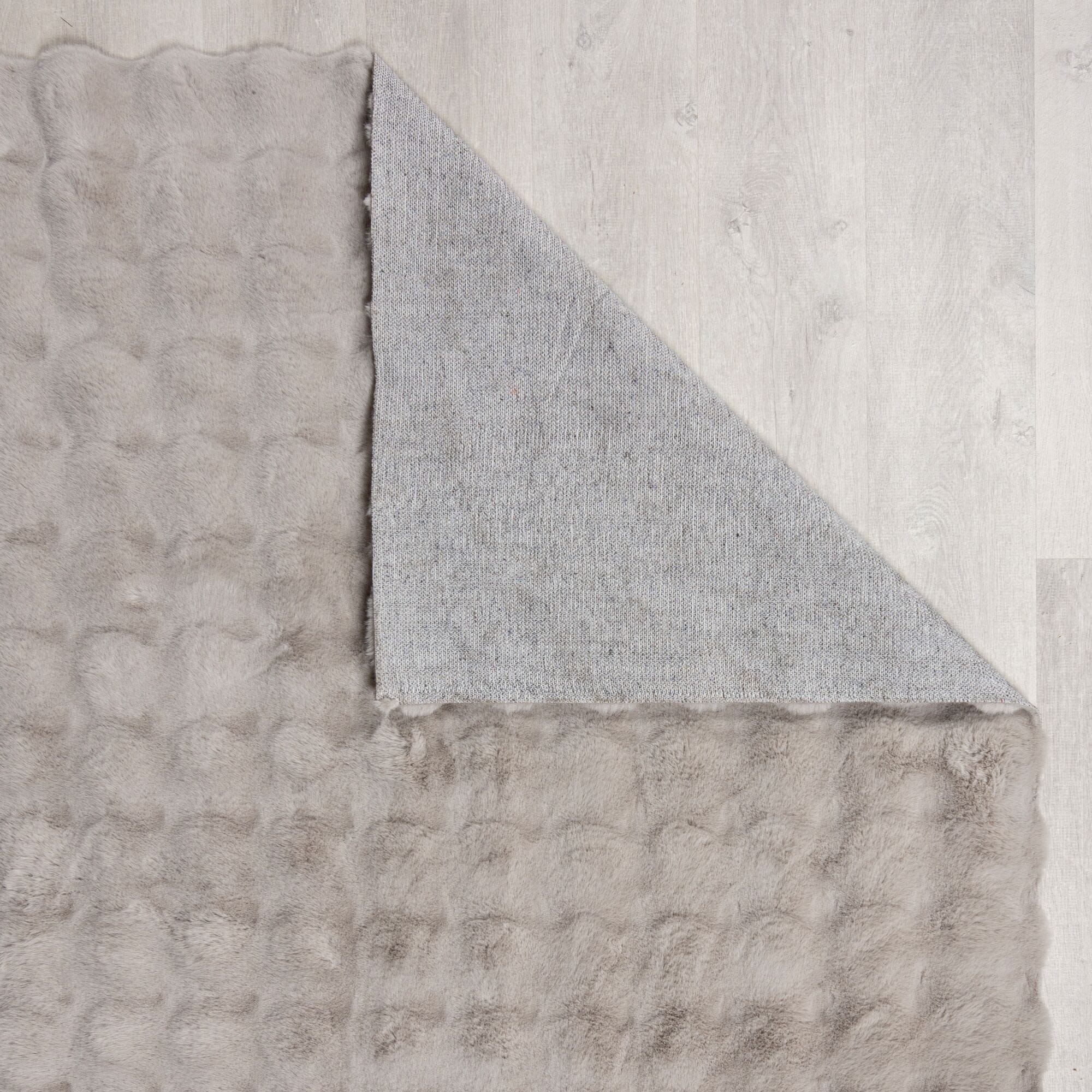 FLAIR RUGS Hochflor-Teppich »Waffle Faux Fur«, rechteckig, 35 mm Höhe, Waffelmuster, waschbarer Kunstpelzteppich