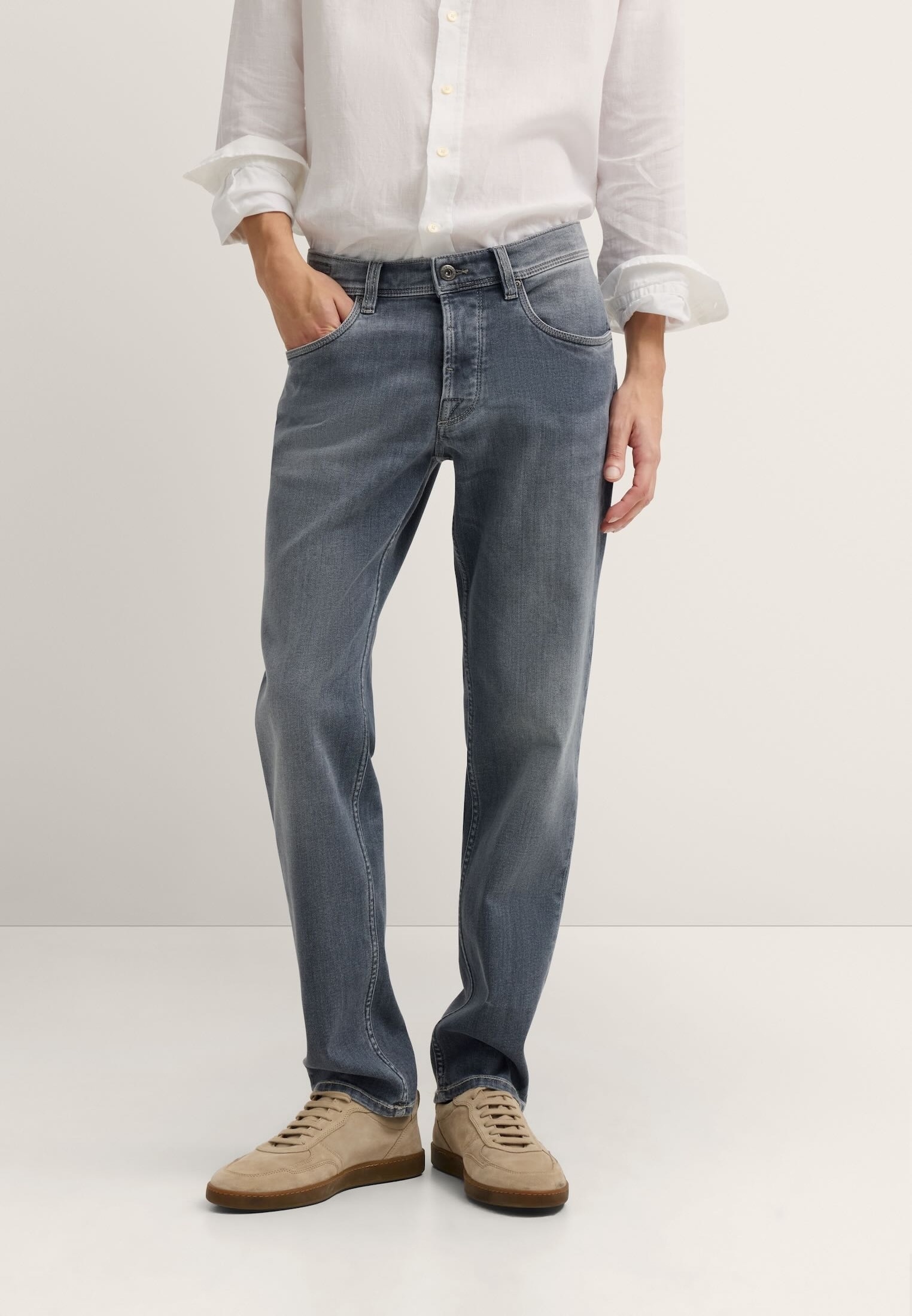Bugatti 256 Slim Fit 5-Pocket Jeans Gray 31/32