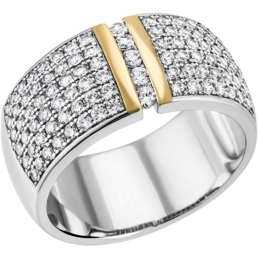 Firetti Fingerring »Schmuck Geschenk Silber 925 Silberring Ring Bicolor«