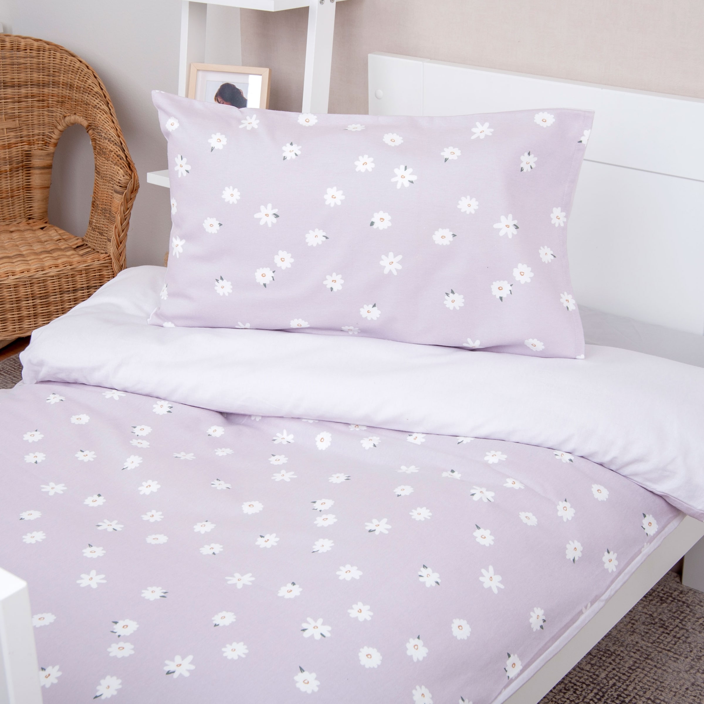 Baby Best Babybettwäsche "BabyBest Flower Bunny" 2 Stk. tlg. Flanellbettwäs günstig online kaufen