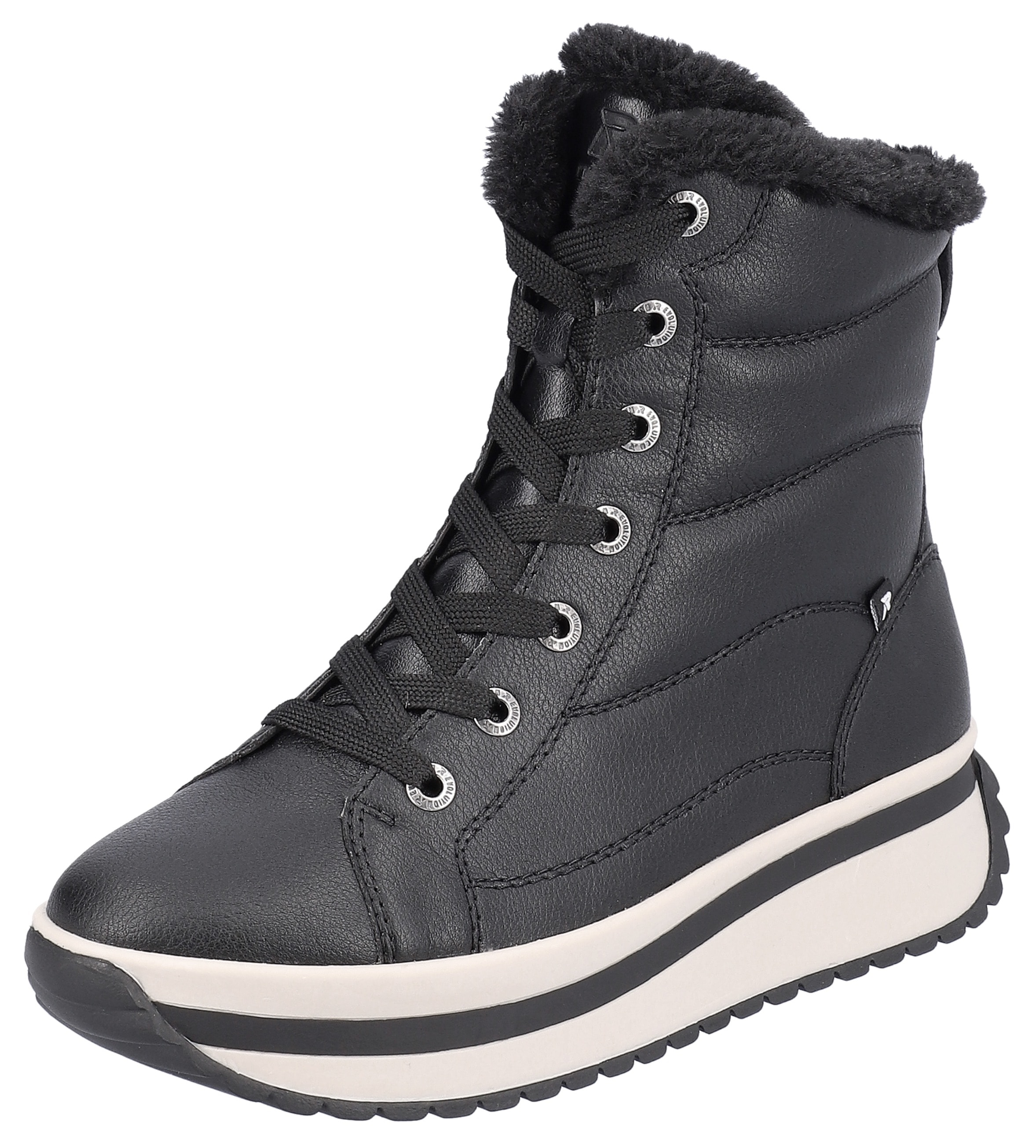 Rieker EVOLUTION Winterboots, Schnürboots, Stiefelette mit praktischem Innenreißverschluss