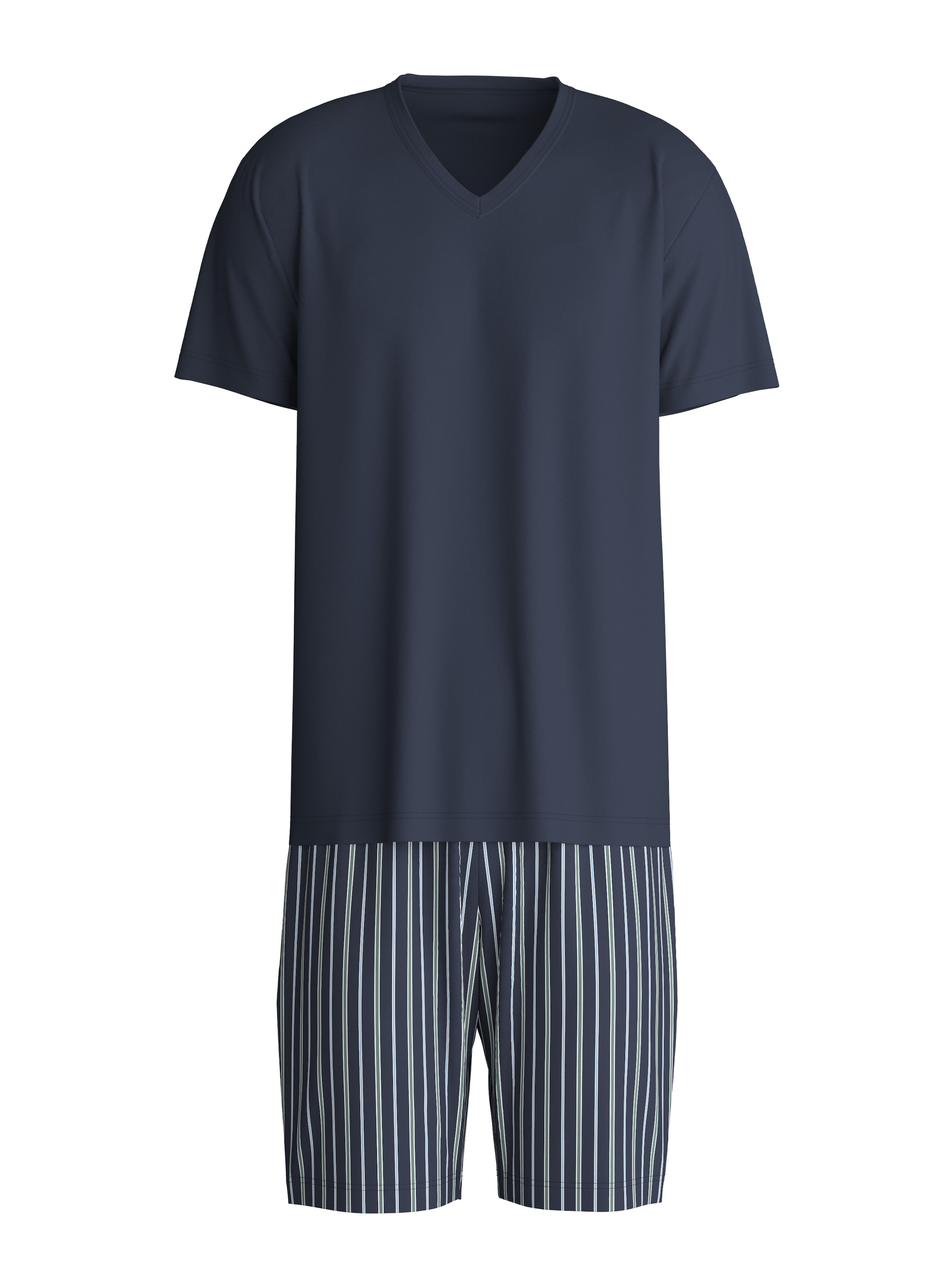 CALIDA Shorty »Cotton Special«, (2 tlg.), V-Ausschnitt, Kurzarm, Baumwolle
