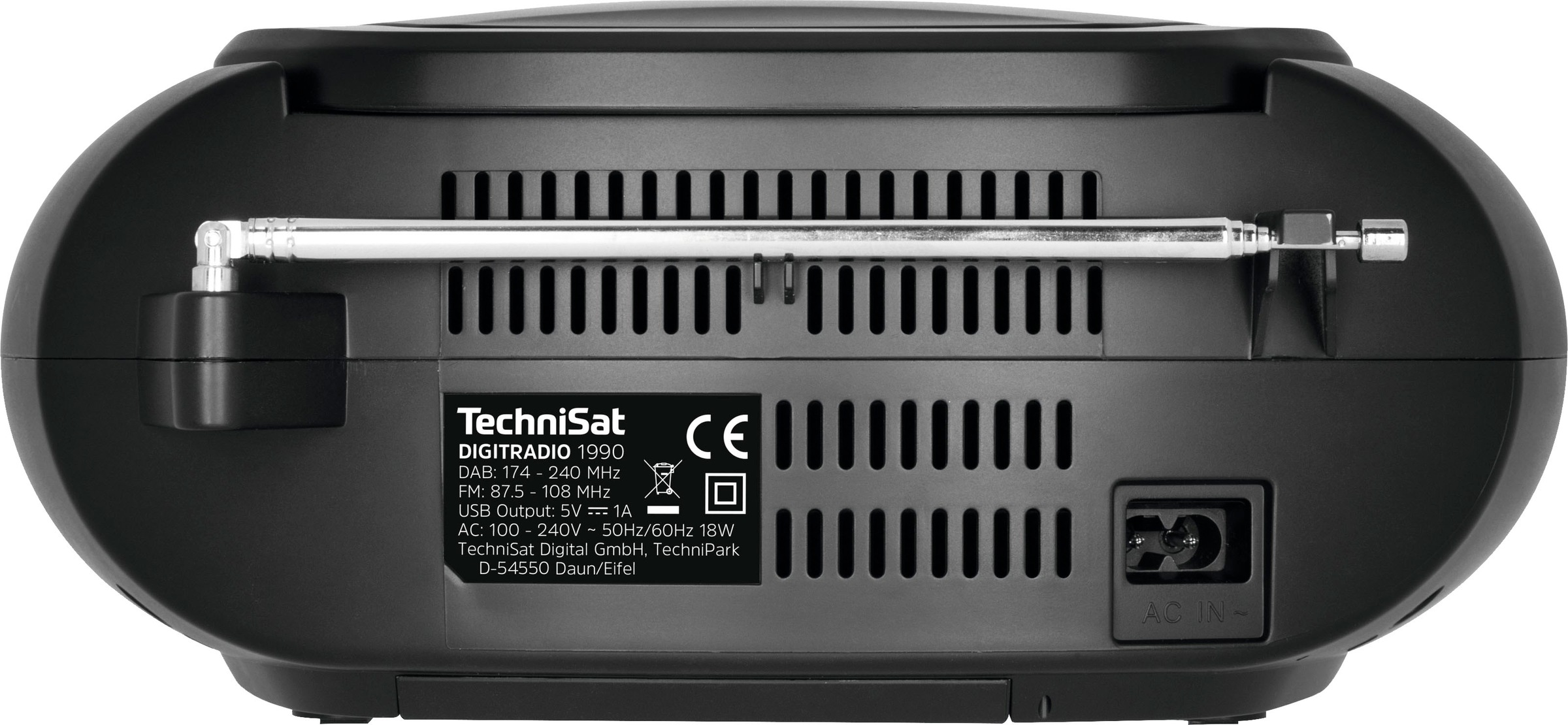 TechniSat Boombox »Digitradio CD-Player, USB, FM-Tuner-Digitalradio mit DAB+, Batteriebetrieb 1990 (Bluetooth möglich BAUR Stereo-«, (DAB+), UKW, Bluetooth, 
