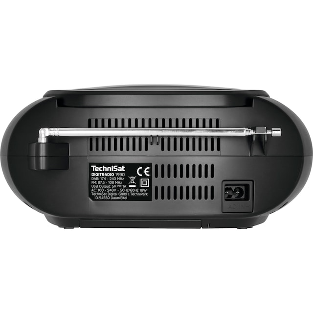 TechniSat Boombox »Digitradio 1990 Stereo-«, (Bluetooth FM-Tuner-Digitalradio  (DAB+), mit DAB+, UKW, CD-Player, Bluetooth, USB, Batteriebetrieb möglich |  BAUR
