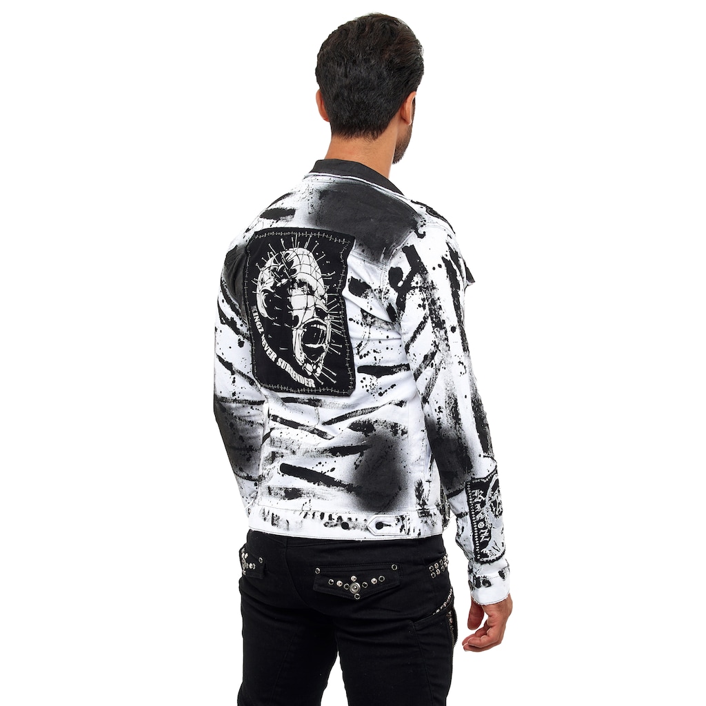 KINGZ Jeansjacke, mit auffälligen Patches