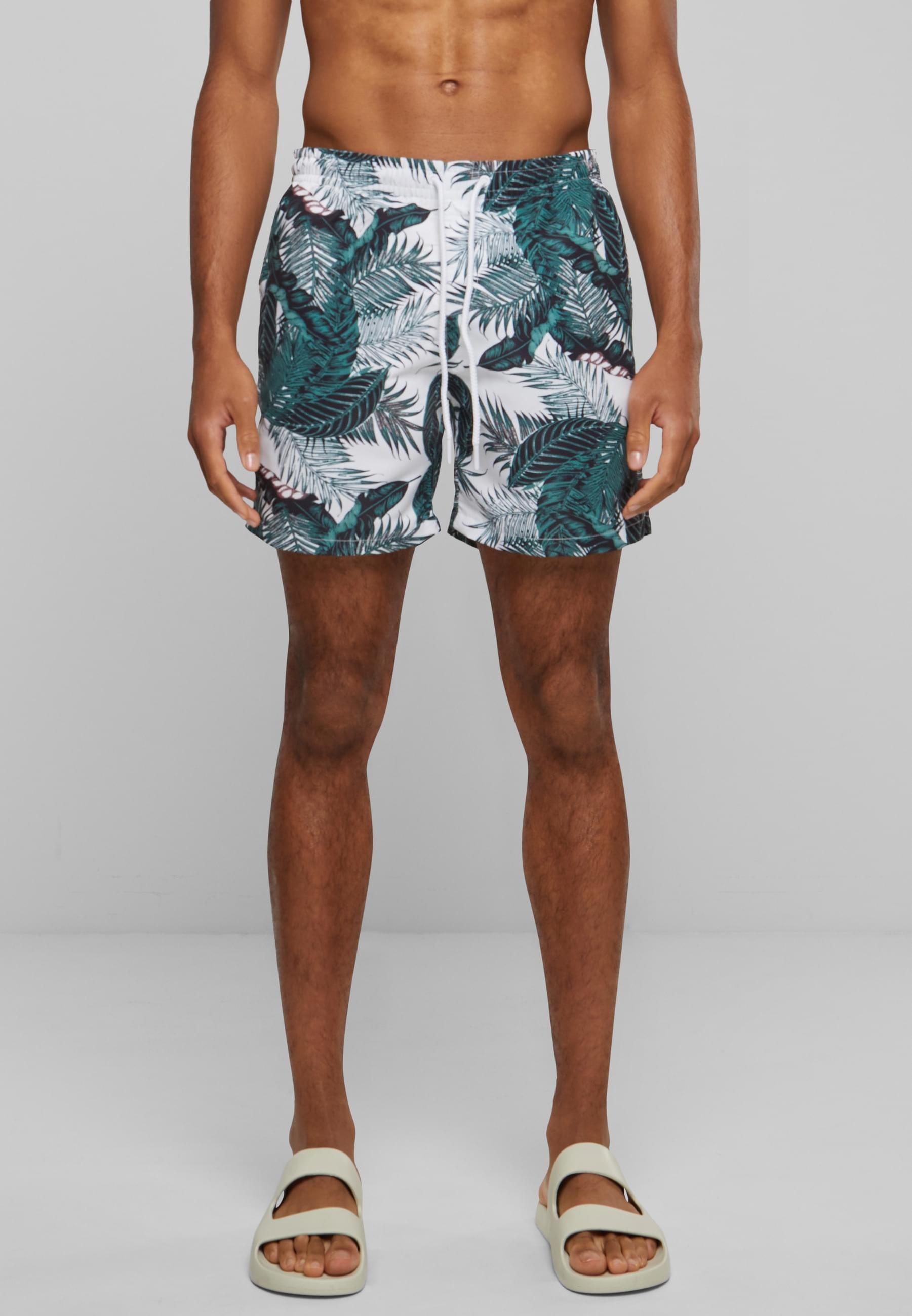 URBAN CLASSICS Badeshorts »Urban Classics Herren Pattern Swim Shorts«