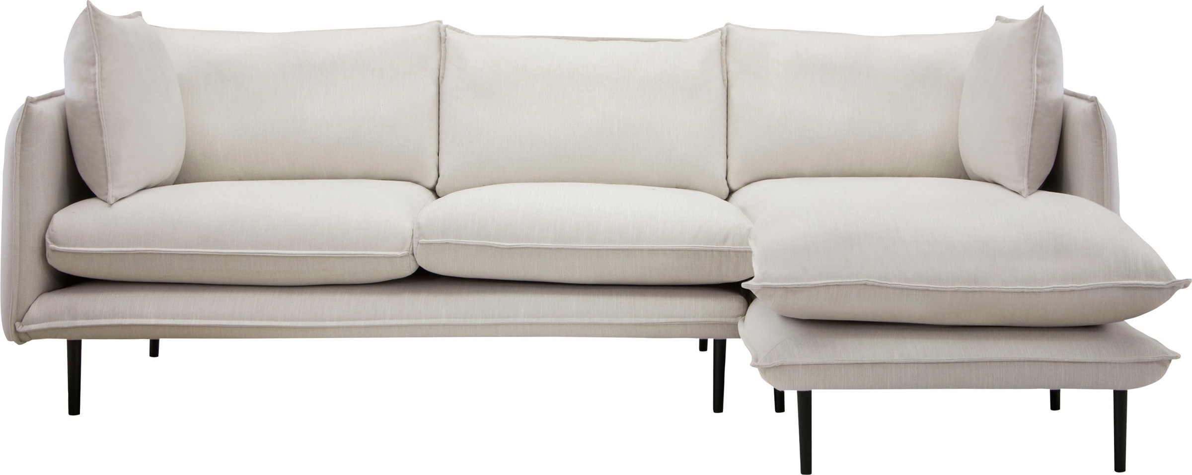 Home affaire Ecksofa "Somba L-Form" mit dickem Keder, Ottomane wahlweise li günstig online kaufen