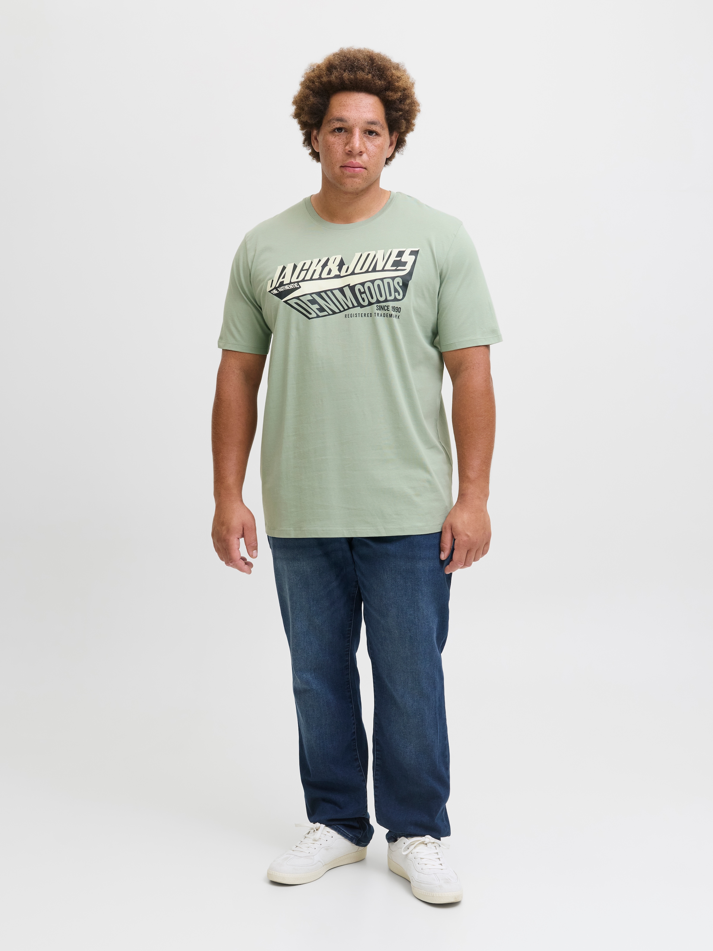 Jack & Jones PlusSize T-Shirt »JJELOGO TEE SS ONECK 2 COL AW25 NOOS PLS«