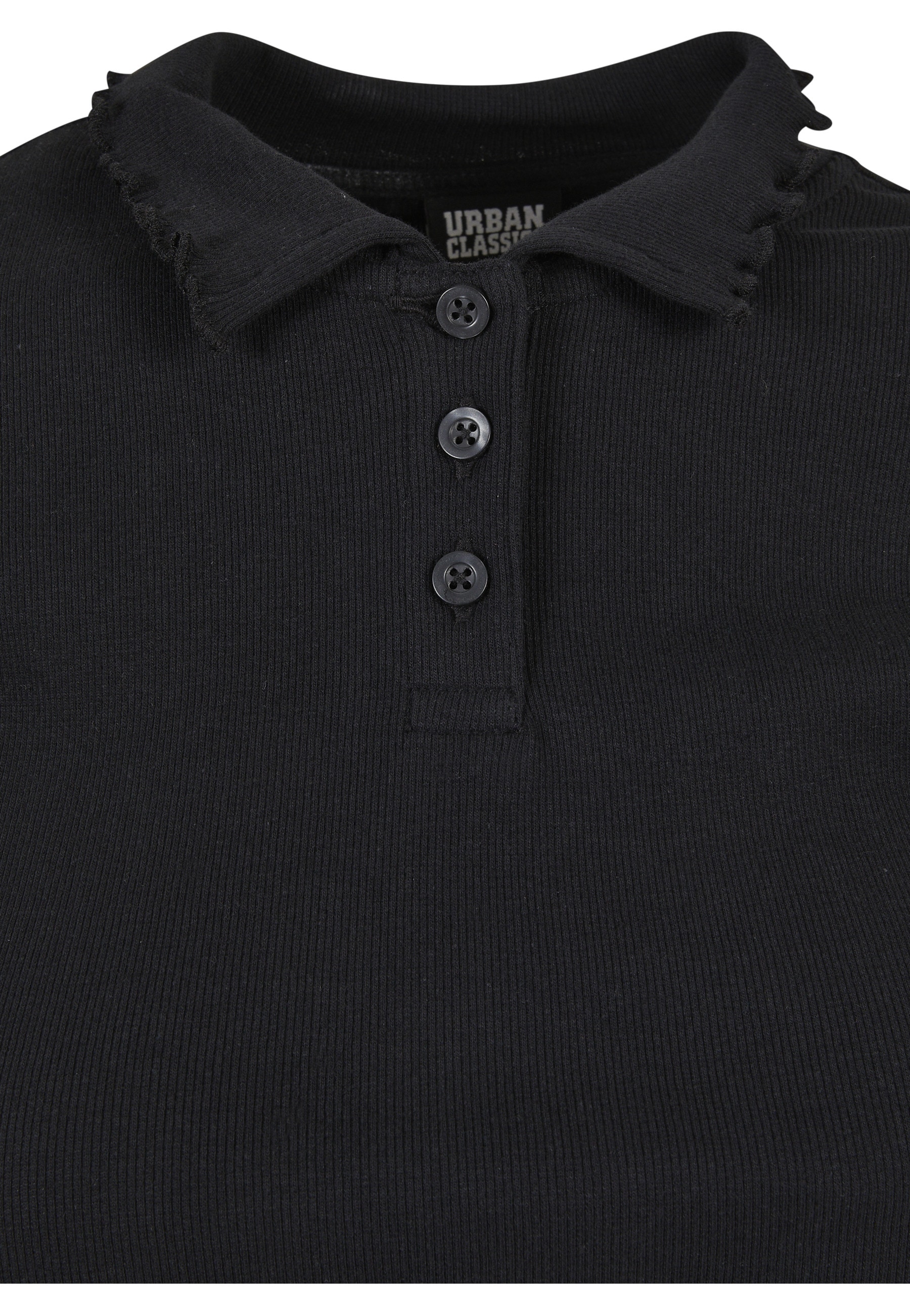 URBAN CLASSICS T-Shirt »Urban Classics Damen Ladies Rib Polo Tee« 1 Stk.