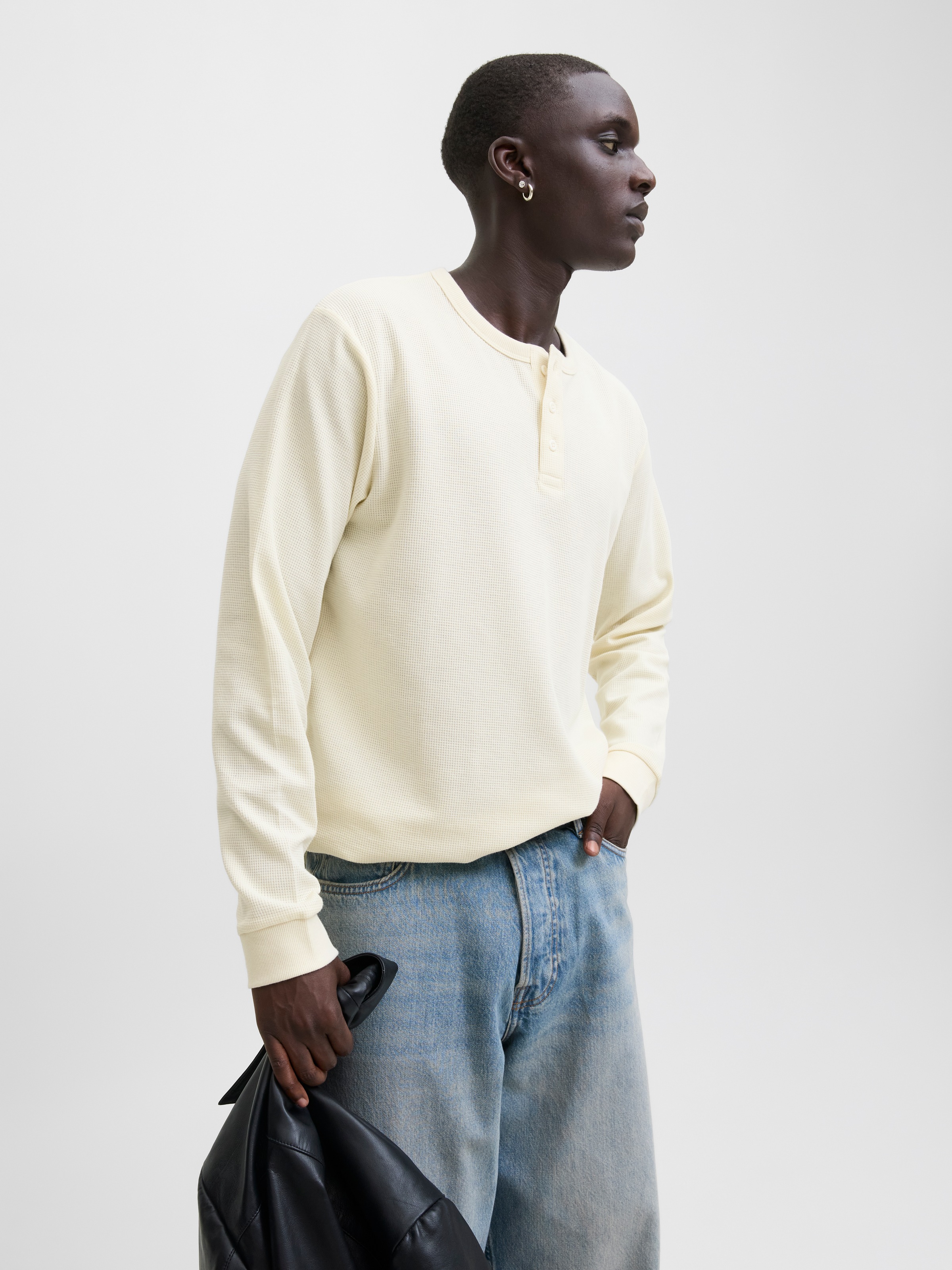 Jack & Jones Langarmshirt "JJEDOVER HENLEY LS TEE NOOS" günstig online kaufen