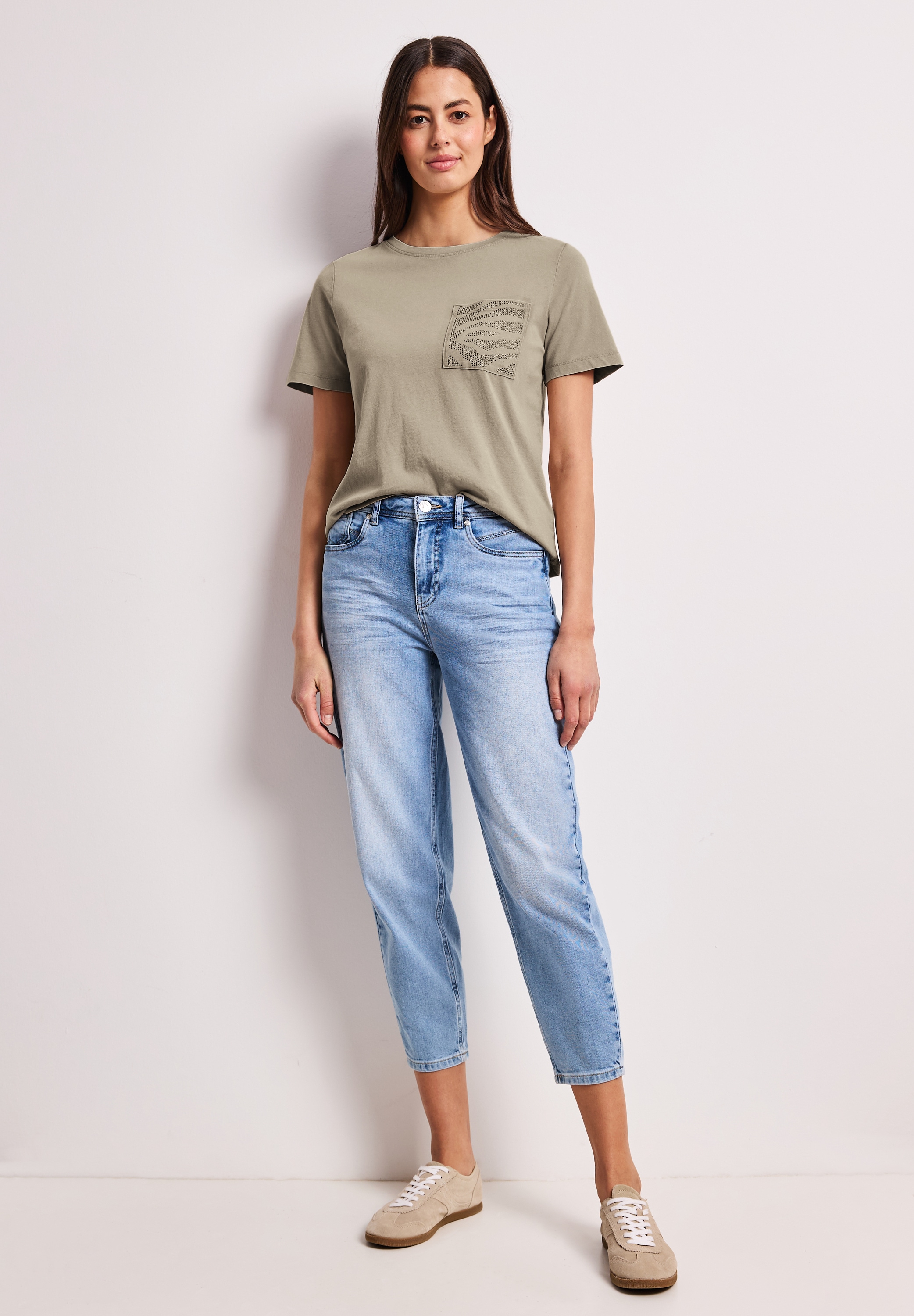 STREET ONE T-Shirt aus reiner Baumwolle