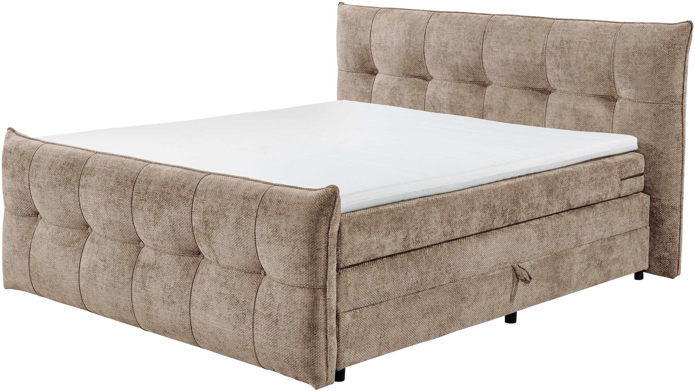 ED EXCITING DESIGN Boxspringbett "Gallina", mit Bettkasten, inkl. Topper günstig online kaufen