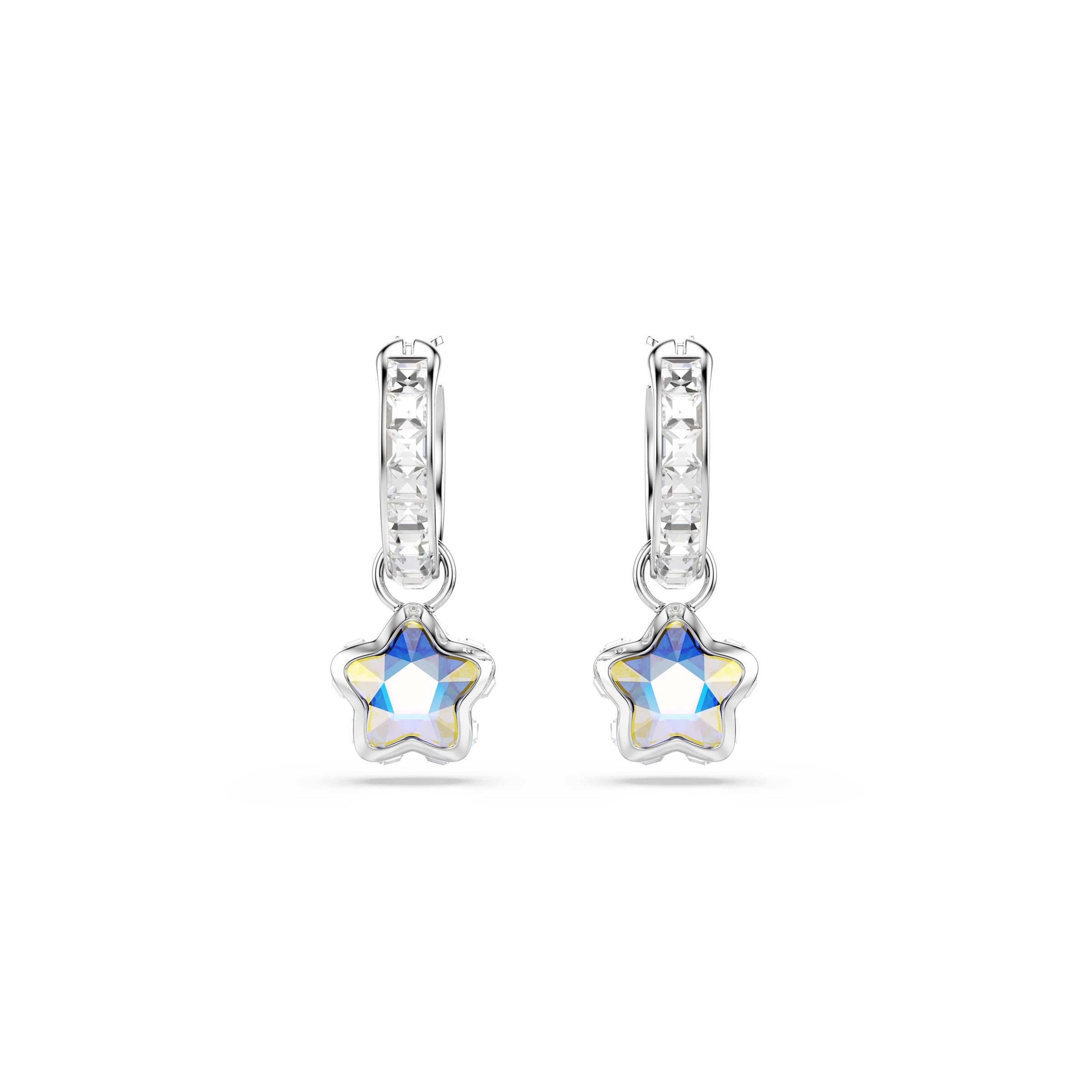 Swarovski Paar Creolen »Schmuck Geschenk CHROMA Ohrringe« mit Swarovski® Kristall - Einhänger abnehmbar