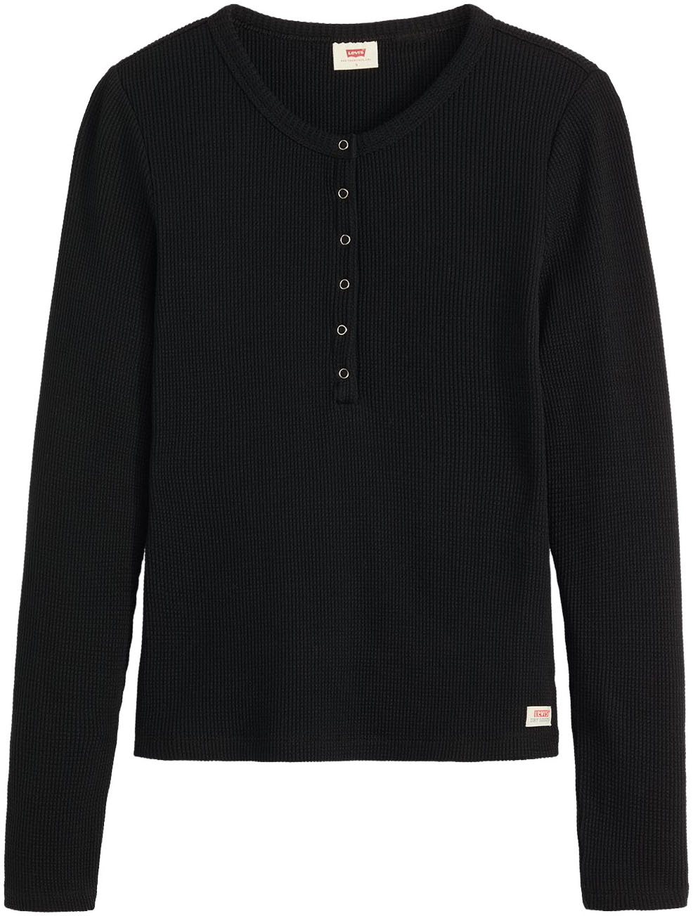 Levi's® Langarmshirt »DRY GOODS HENLEY«, Mit Waffelstruktur- Muster