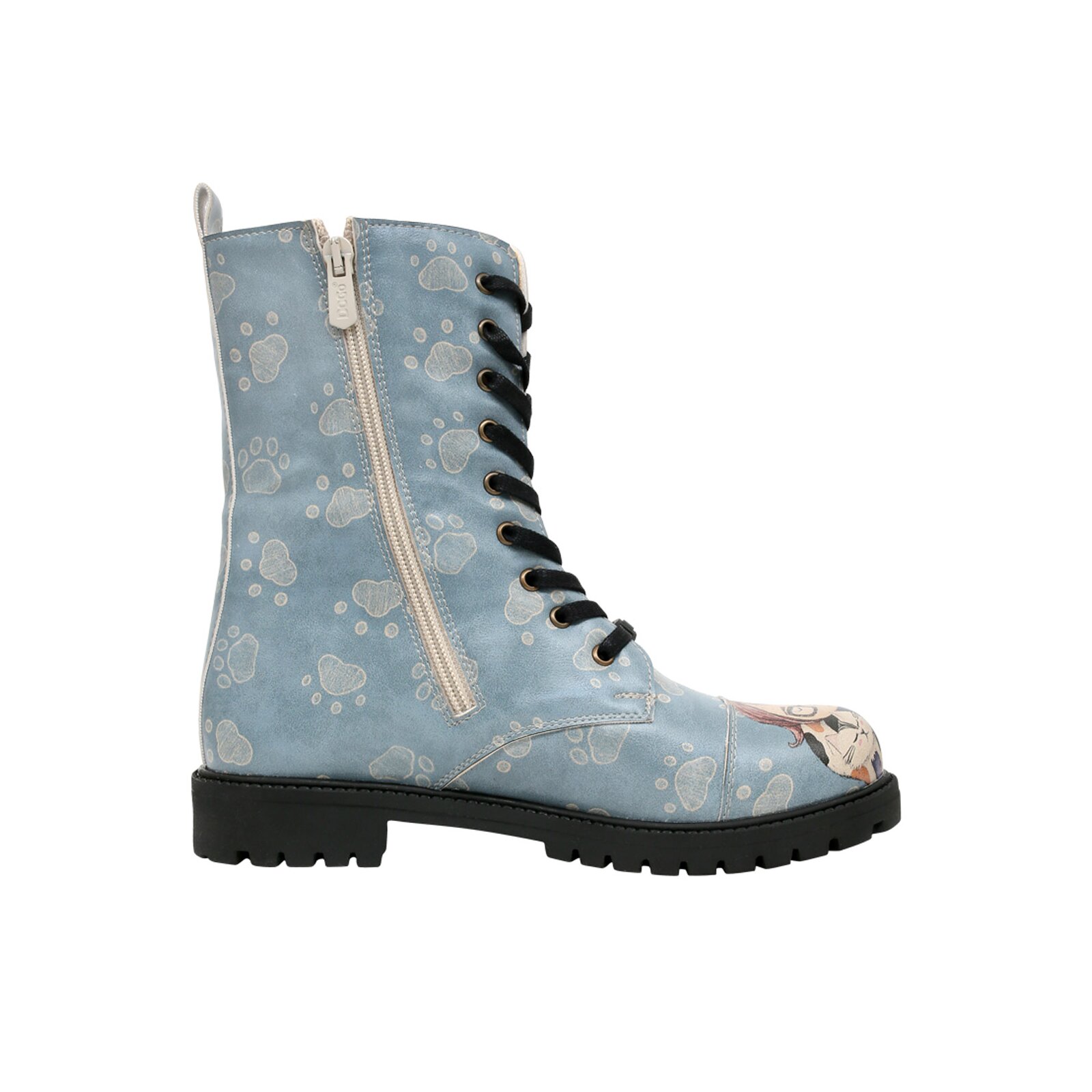 Thumbnail - DOGO Schnürboots "Zipsy High-Top Boots Owls Family Damen Stiefeletten", Vegan