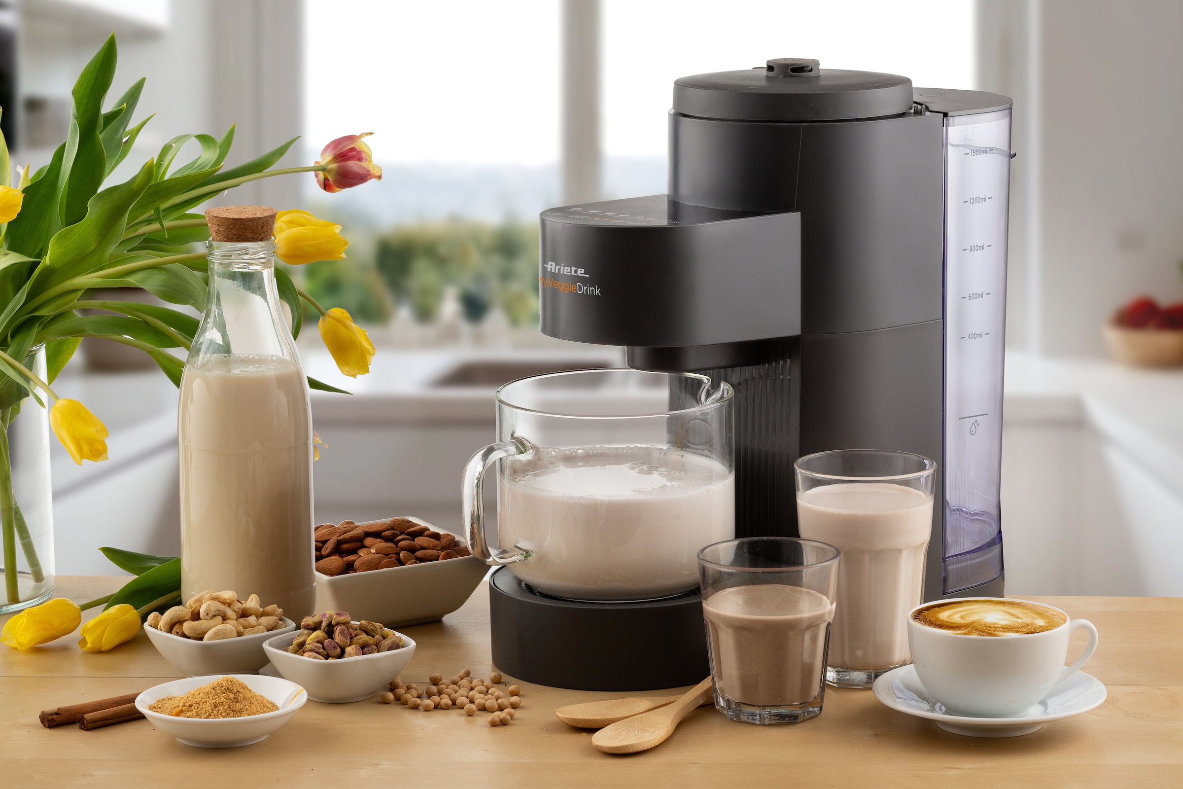 Ariete Entsafter »My VeggieDrink« 1200 W Pflanzenmilch-, Milchshake-Zubereiter und Entsafter in Einem, 1,5 L