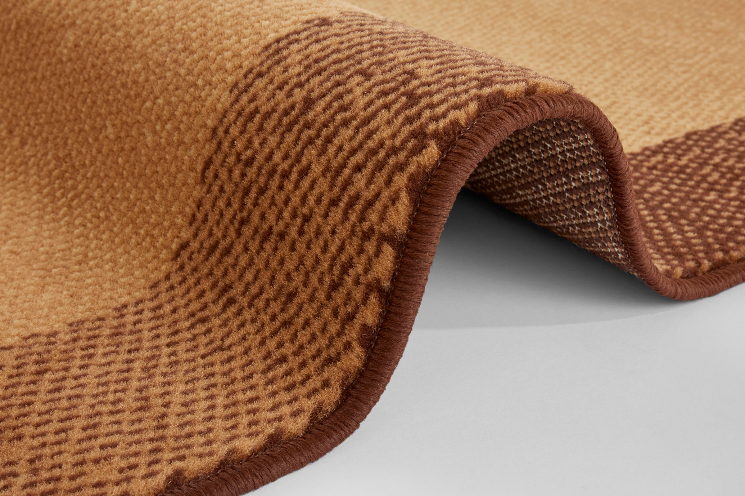 Home affaire Läufer »Simon«, rechteckig, 8 mm Höhe, Kurzflor, Unifarben, Retro-Design, ringsum gekettelt, Bordüre