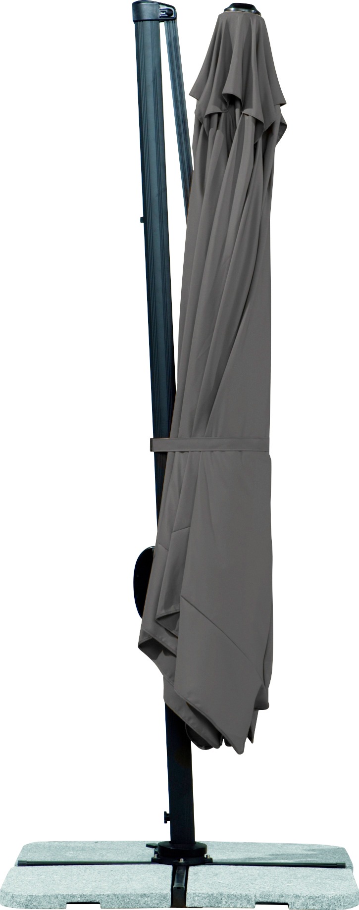 Ampelschirm Schneider Schirme Rhodos Anthrazit 300x300cm 3