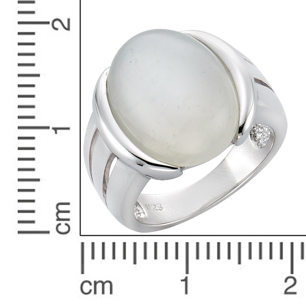 Zeeme Fingerring »925/- Sterling Silber Mondstein«