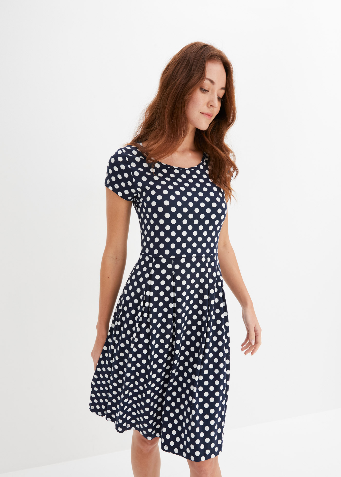 bonprix "Jerseykleid aus Viskose-Mix" 1 tlg. für sommerliche Tage, aus Viskose-Mix, ausgestellte Passform