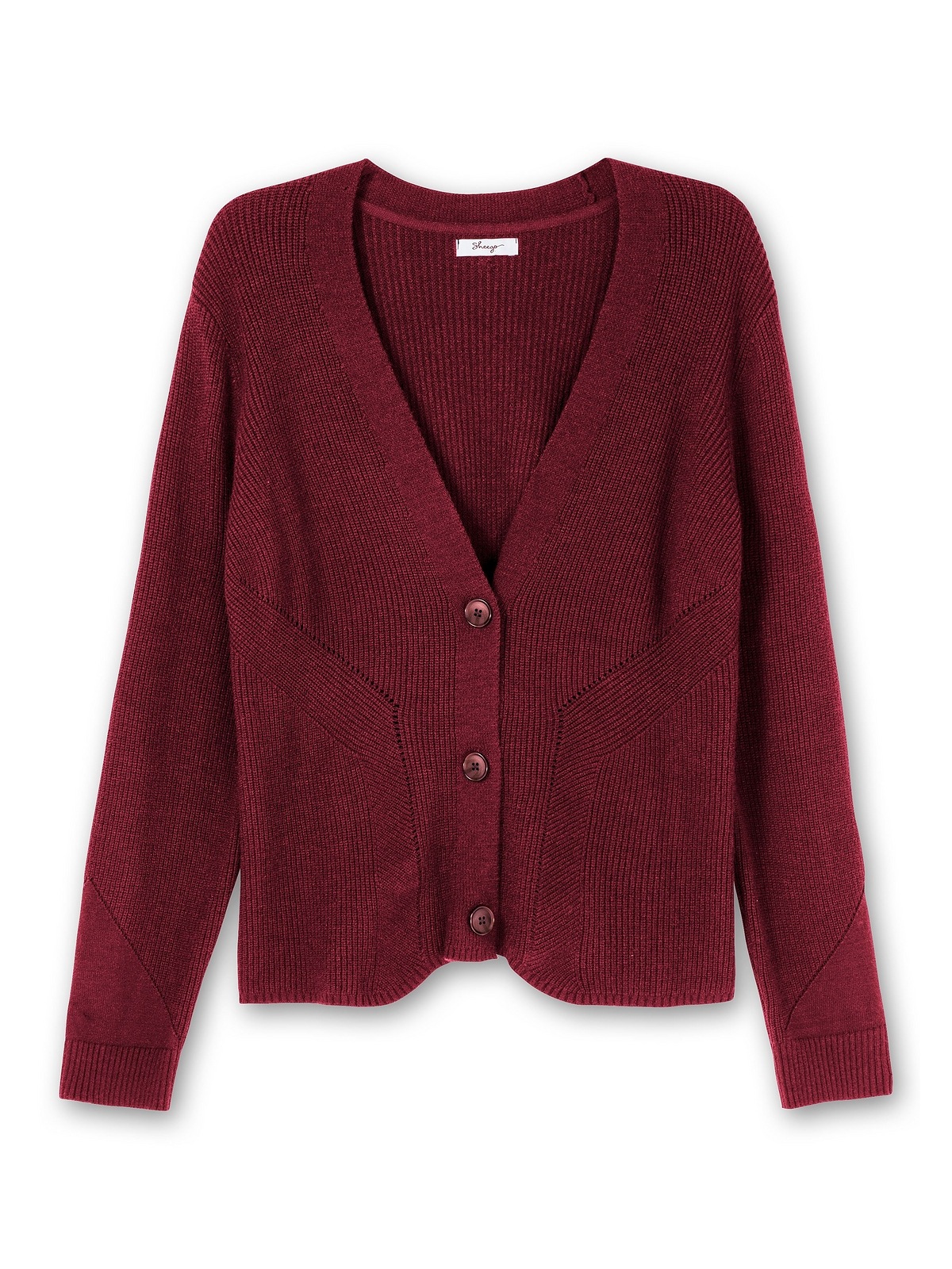Sheego Strickjacke »Große Größen«, im Strickmuster-Mix