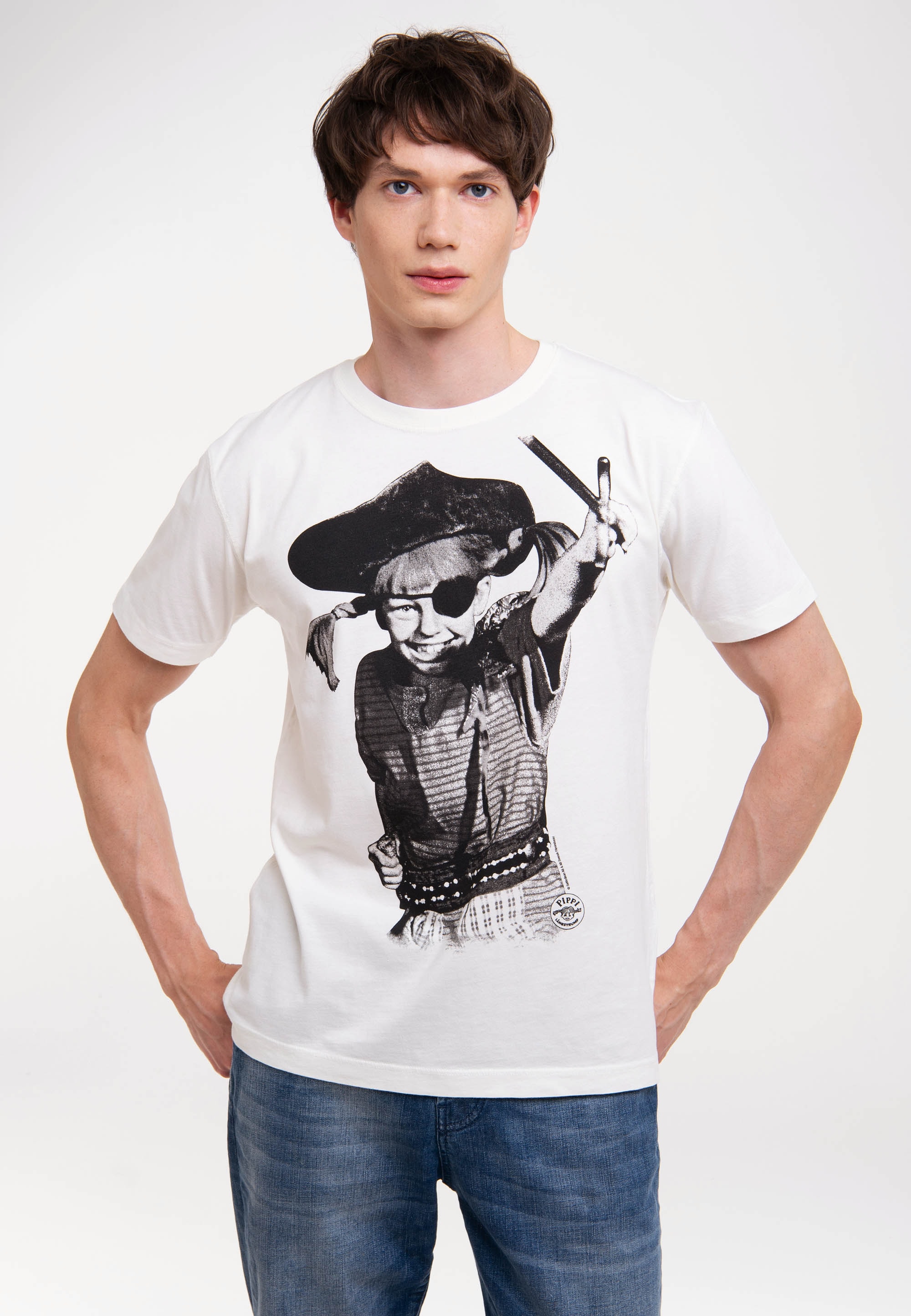 T-Shirt »Pippi Langstrumpf – Pirat«, mit lizenziertem Originaldesign