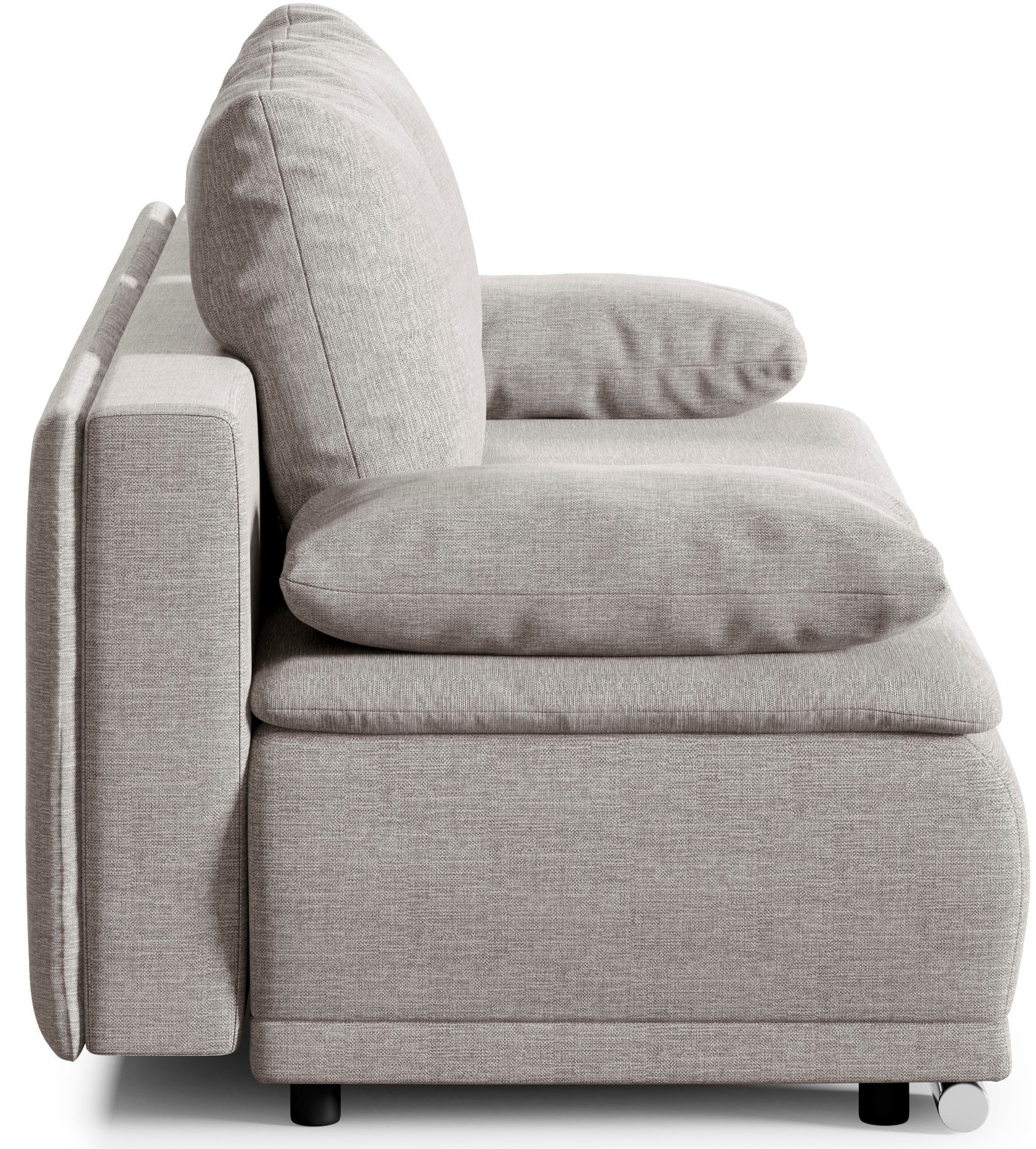 WERK2 Schlafsofa »Biggi, komfortabel und elegant, Breite 206cm,«, 2-Sitzer Sofa & Schlafcouch mit Bettkasten
