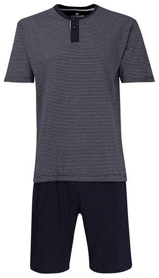 TOM TAILOR Shorty "Nebraska" 2 Stk. tlg., Streifendesign, Kurzarm, Rundhals günstig online kaufen