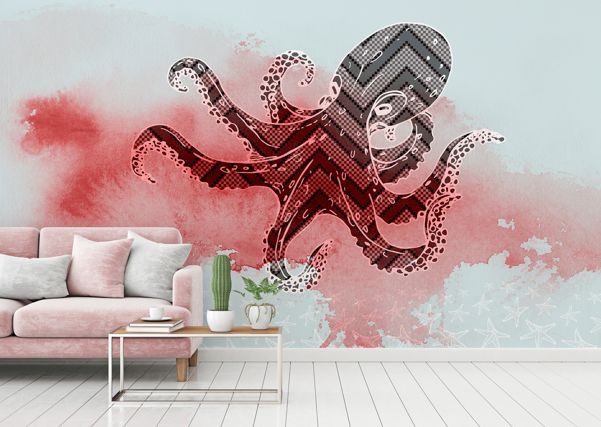 Architects Paper Fototapete »Atelier 47 Octopus Design 3«, Farbverlauf, Vlies, Wand, Schräge, Decke