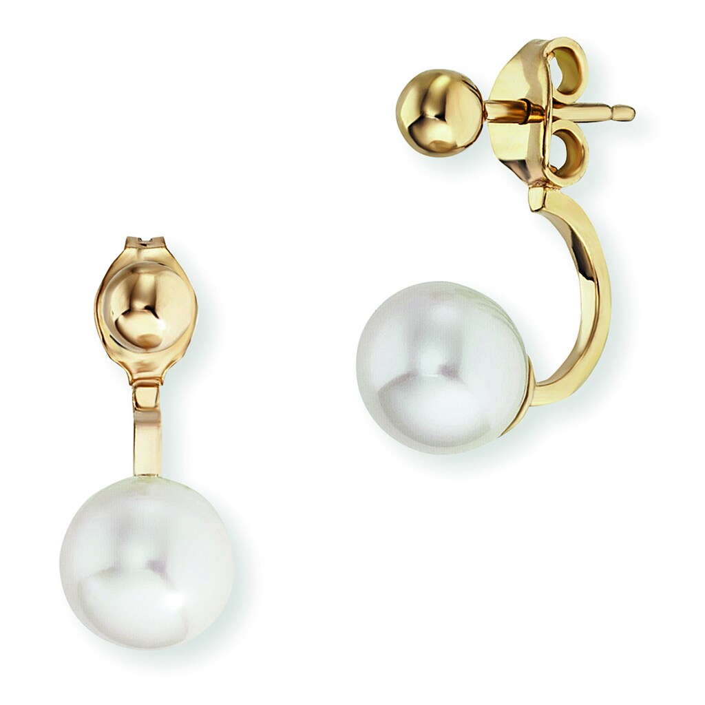 CAÏ Paar Ohrstecker »925-/ Sterling Silber vergoldet Perlen«